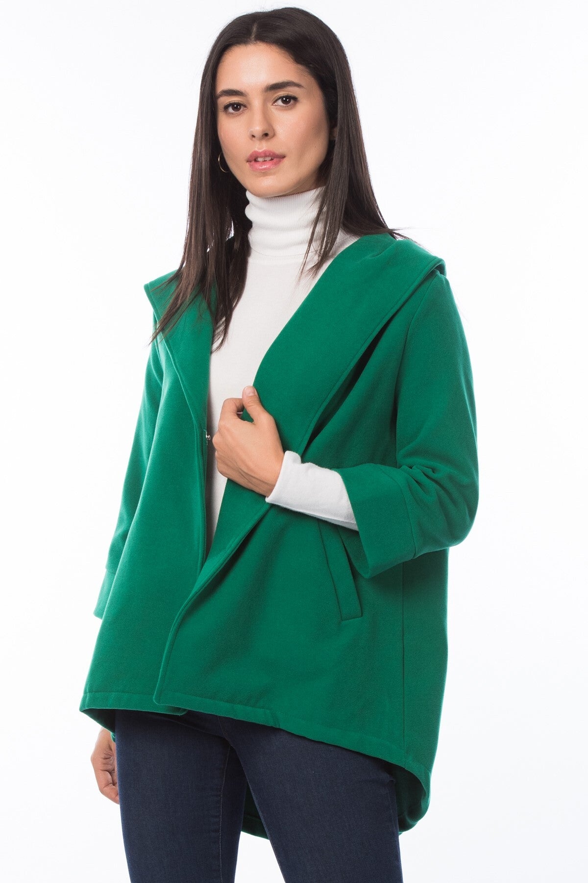 Lilith Women's Coat - Grass Green - product image 1