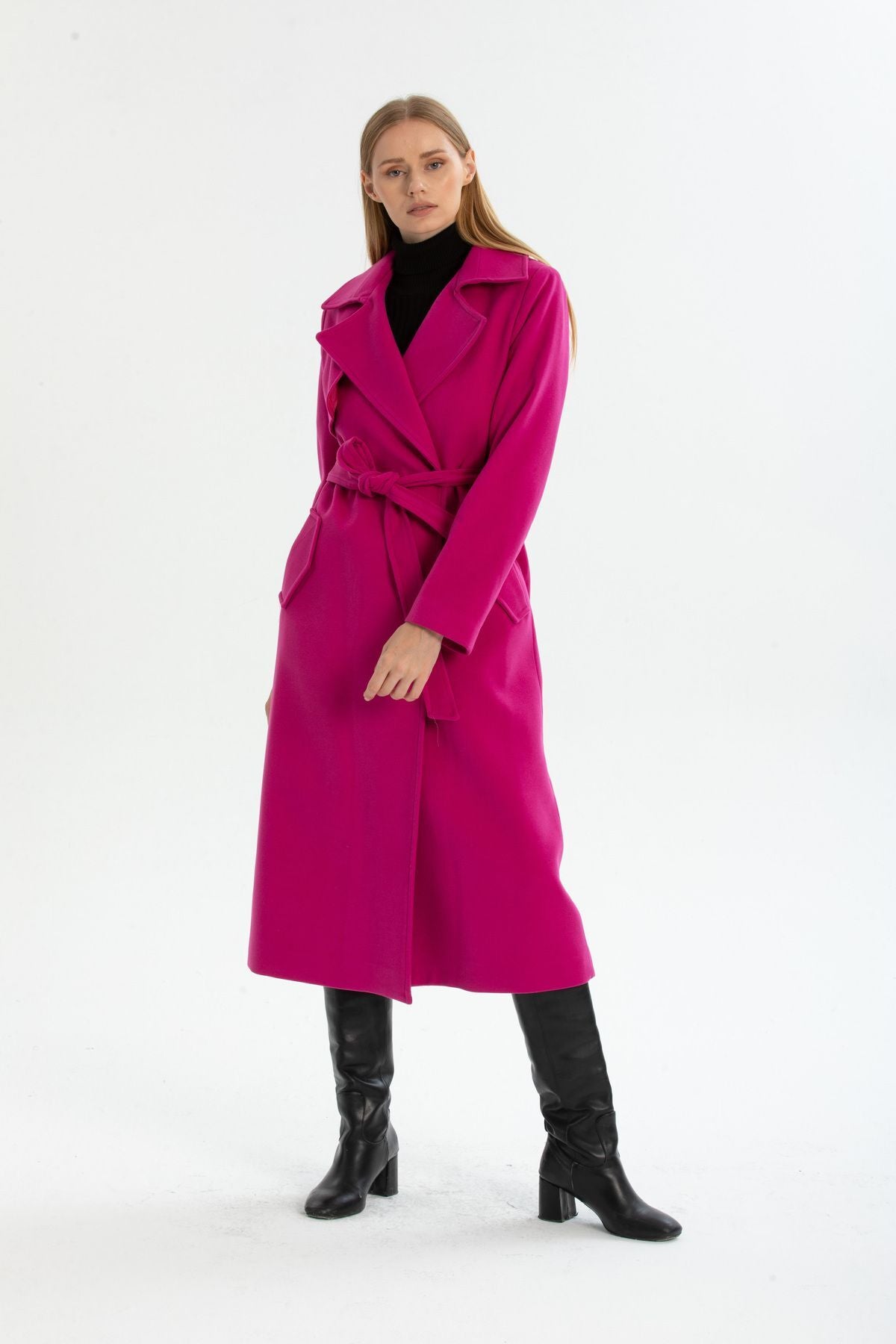 Andrea Women's Lined Coat - Fuchsia - product image 6
