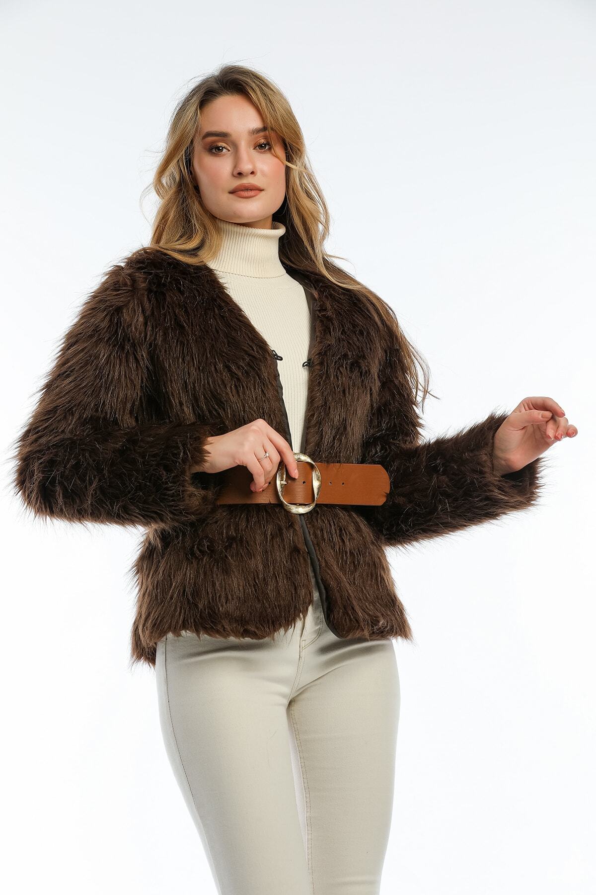 Carly Women's Coat - Dark Brown - product image 4