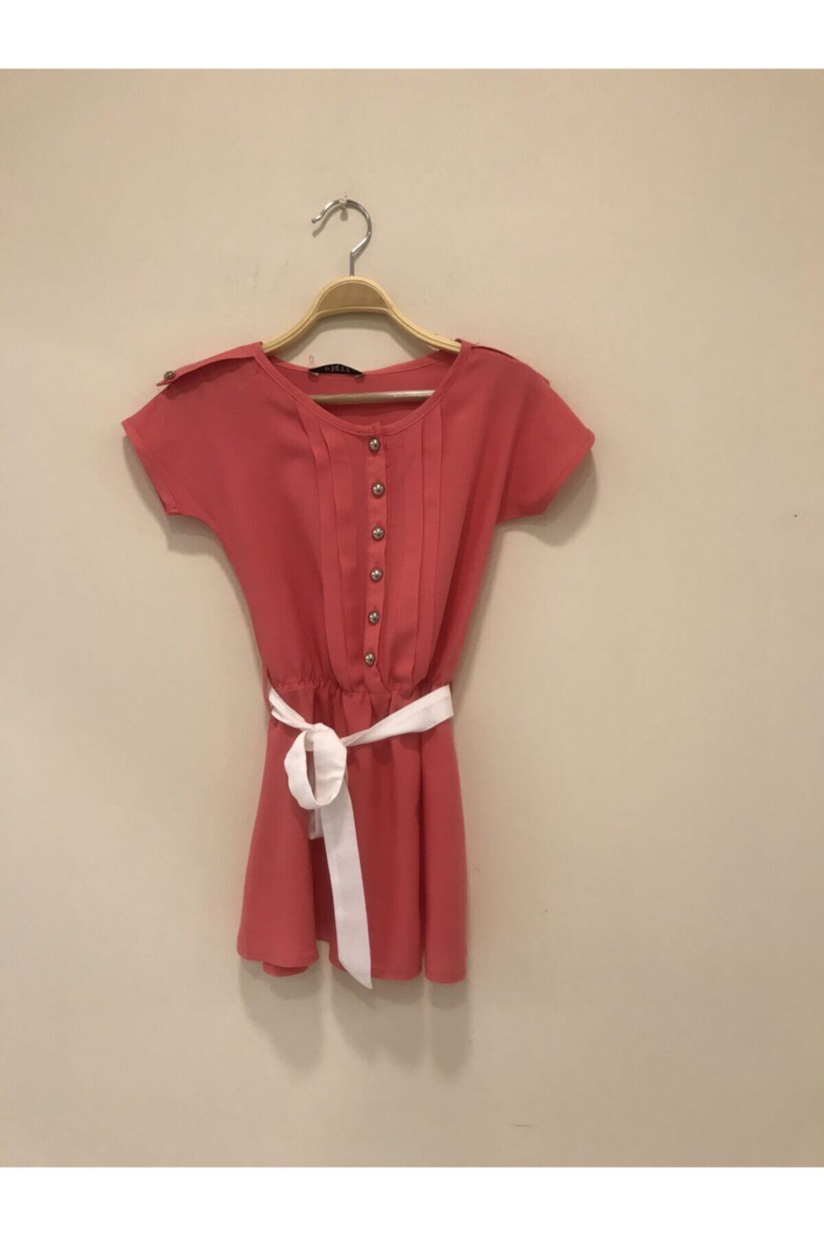 Deanna Girls' Floral Dress - Light Coral Red - product image 1