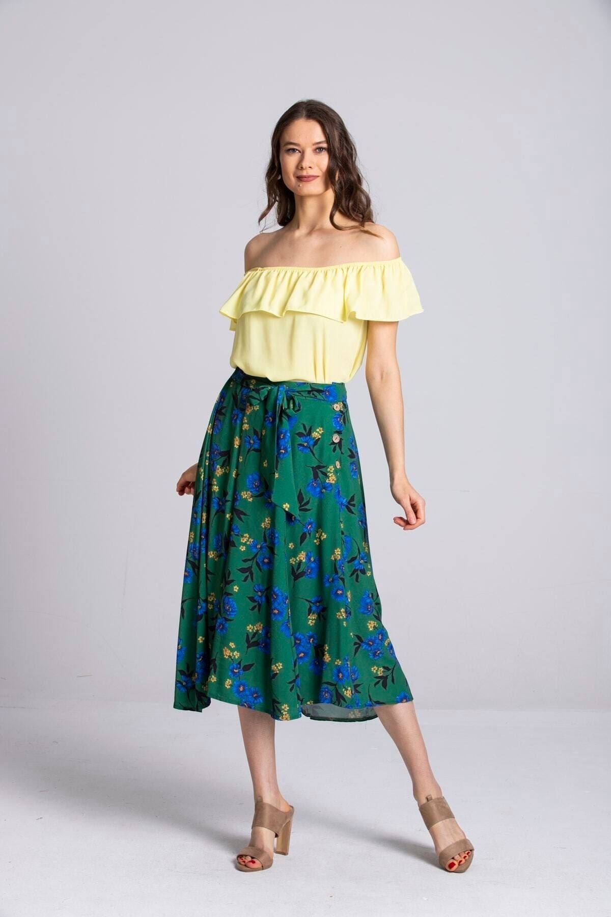 Enid Women's Skirt - Green - product image 7