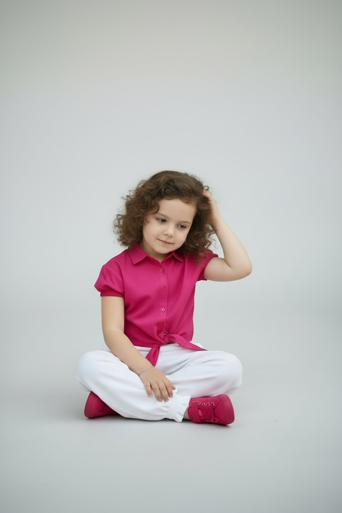 Amanda Girls' Viscose Pants - White - product image 4