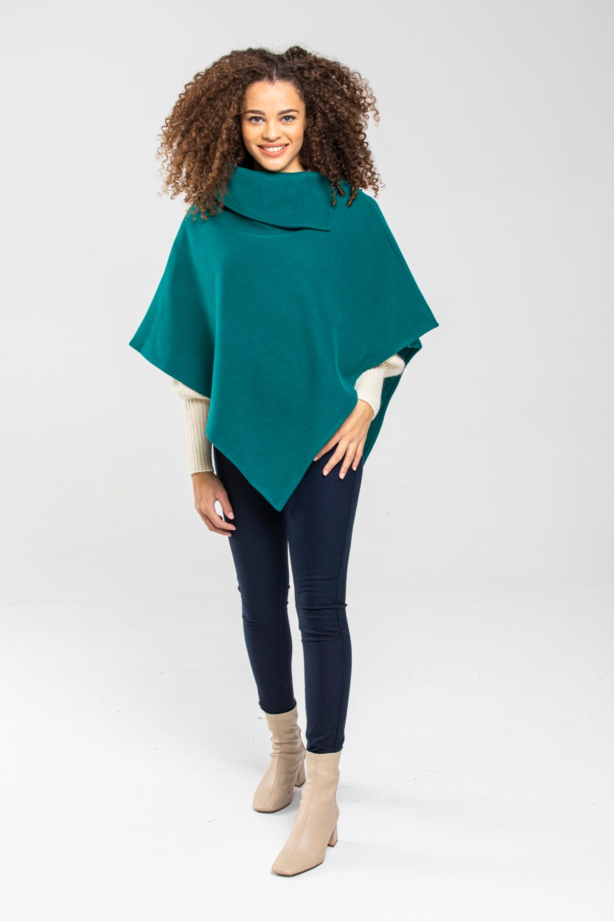 Dina Women's Poncho - Teal New - product image 1