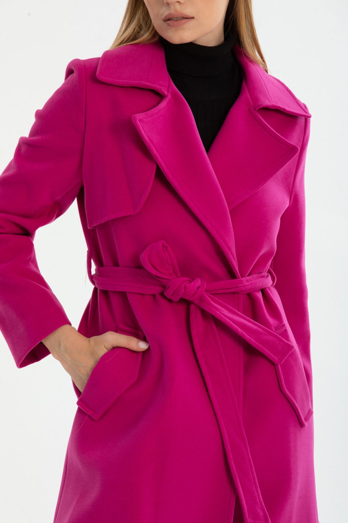 Andrea Women's Lined Coat - Fuchsia - product image 7