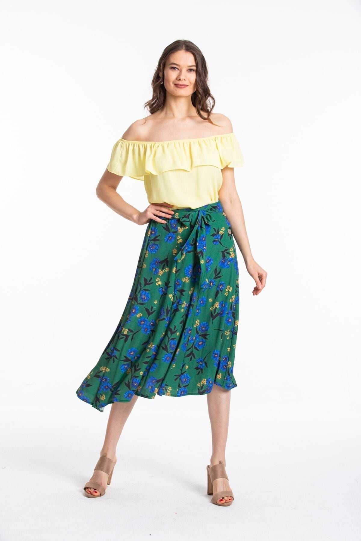 Enid Women's Skirt - Green - product image 6