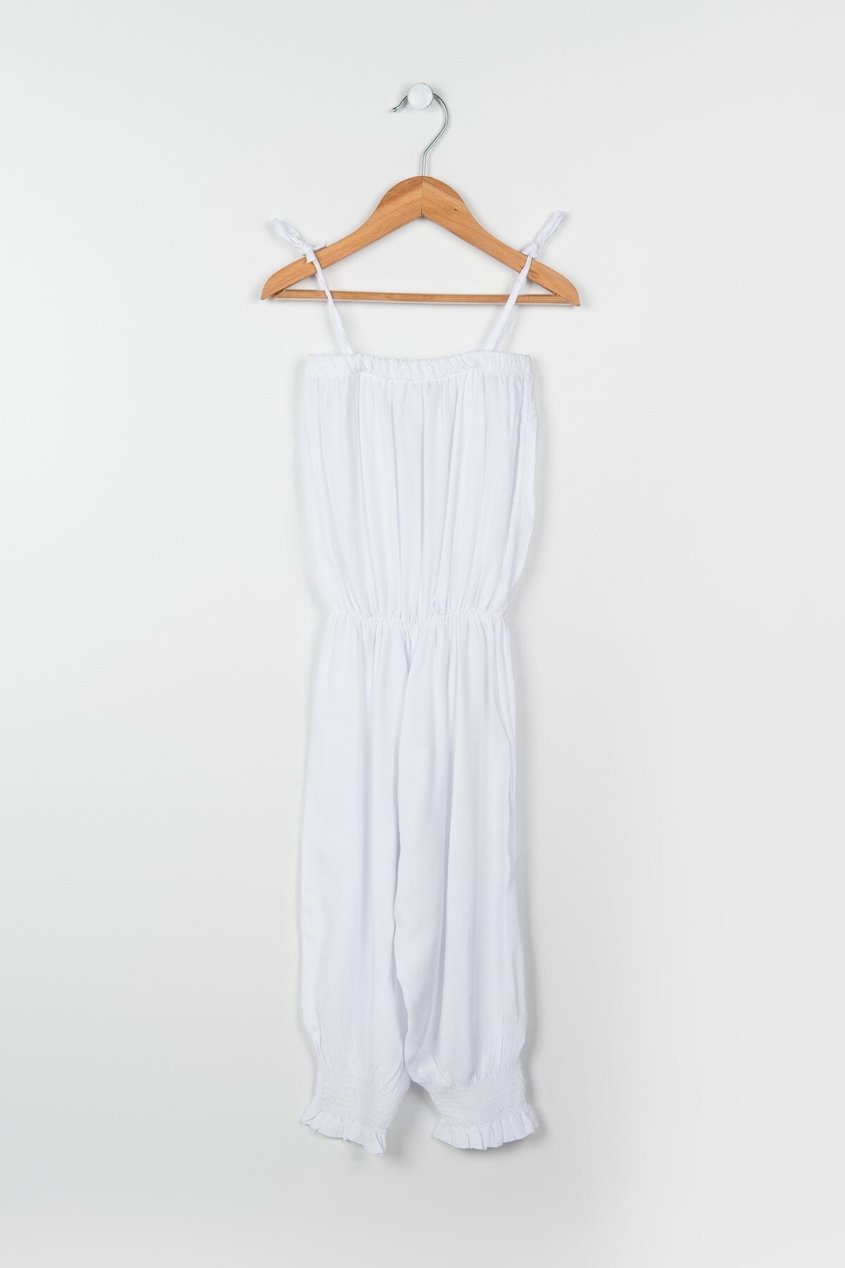 Cherie Girls' Strappy Jumpsuit - White - product image 5