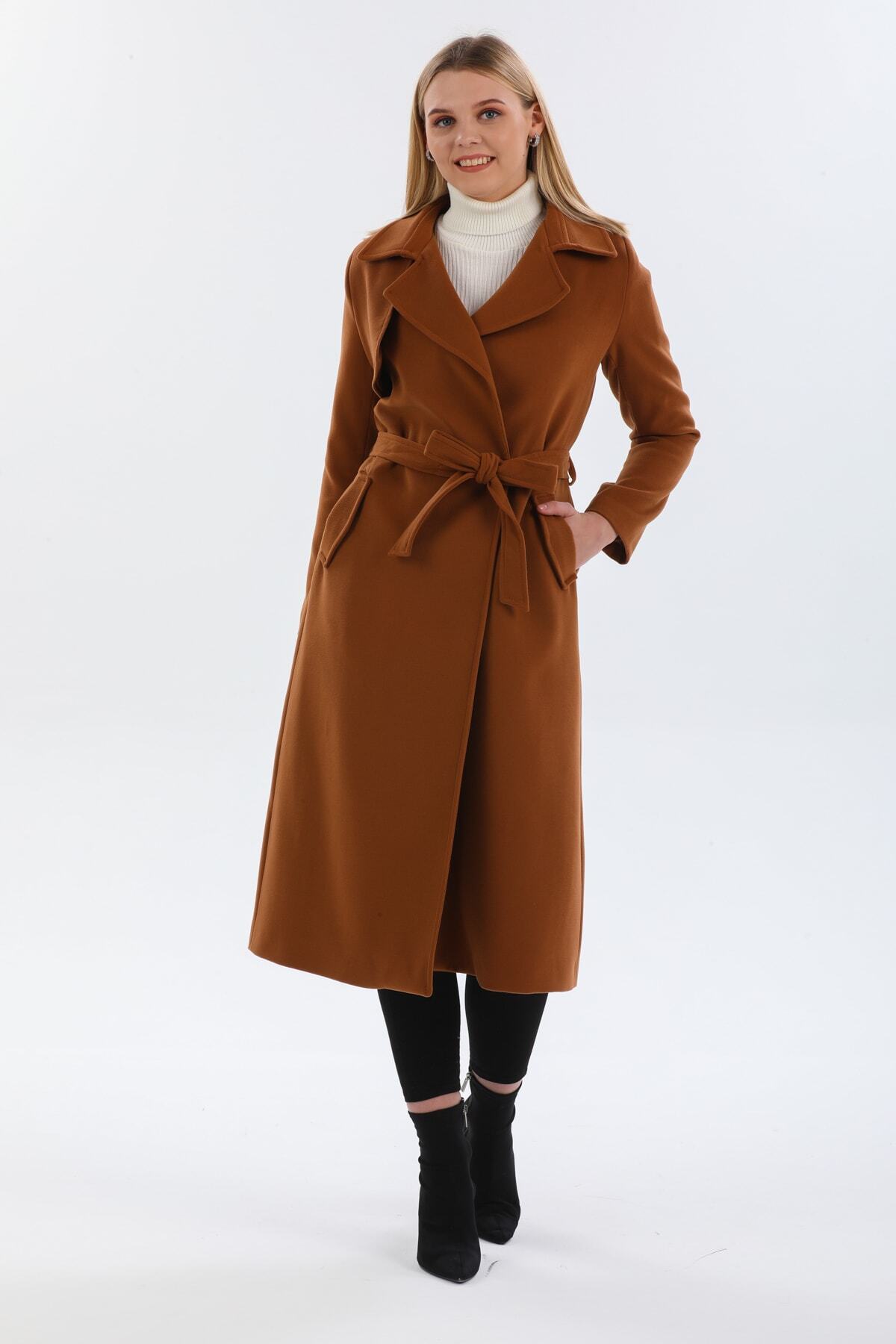 Andrea Women's Lined Coat - Cognac - product image 2