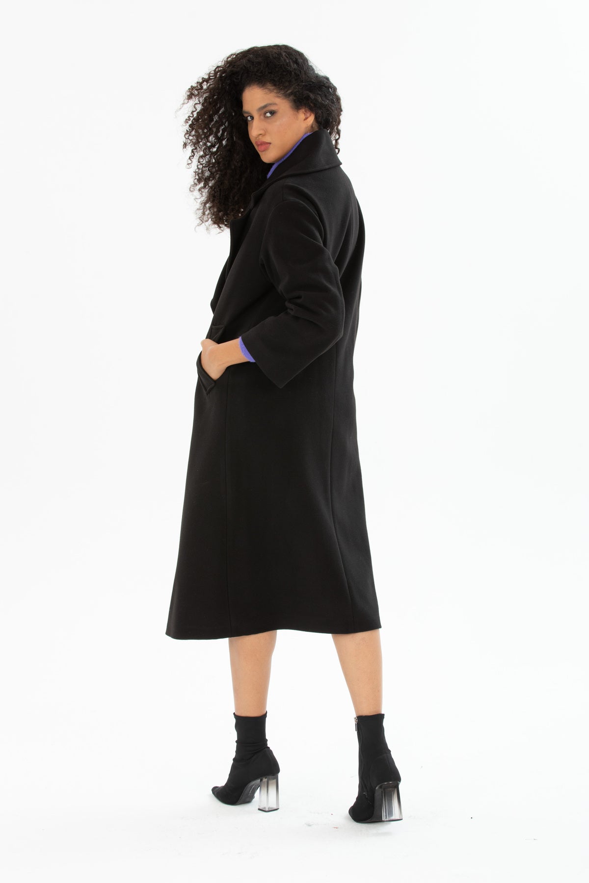 Aurelia Women's Oversized Coat - Black - product image 3