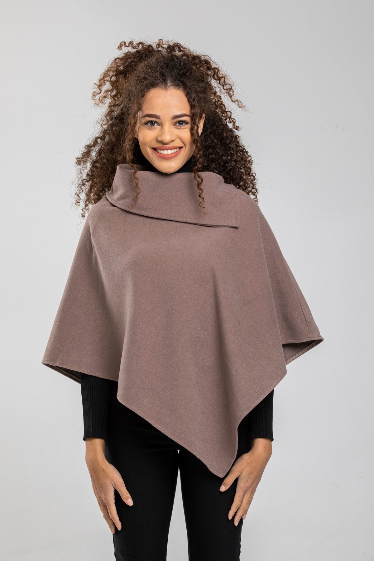 Dina Women's Poncho - Taupe New - product image 1
