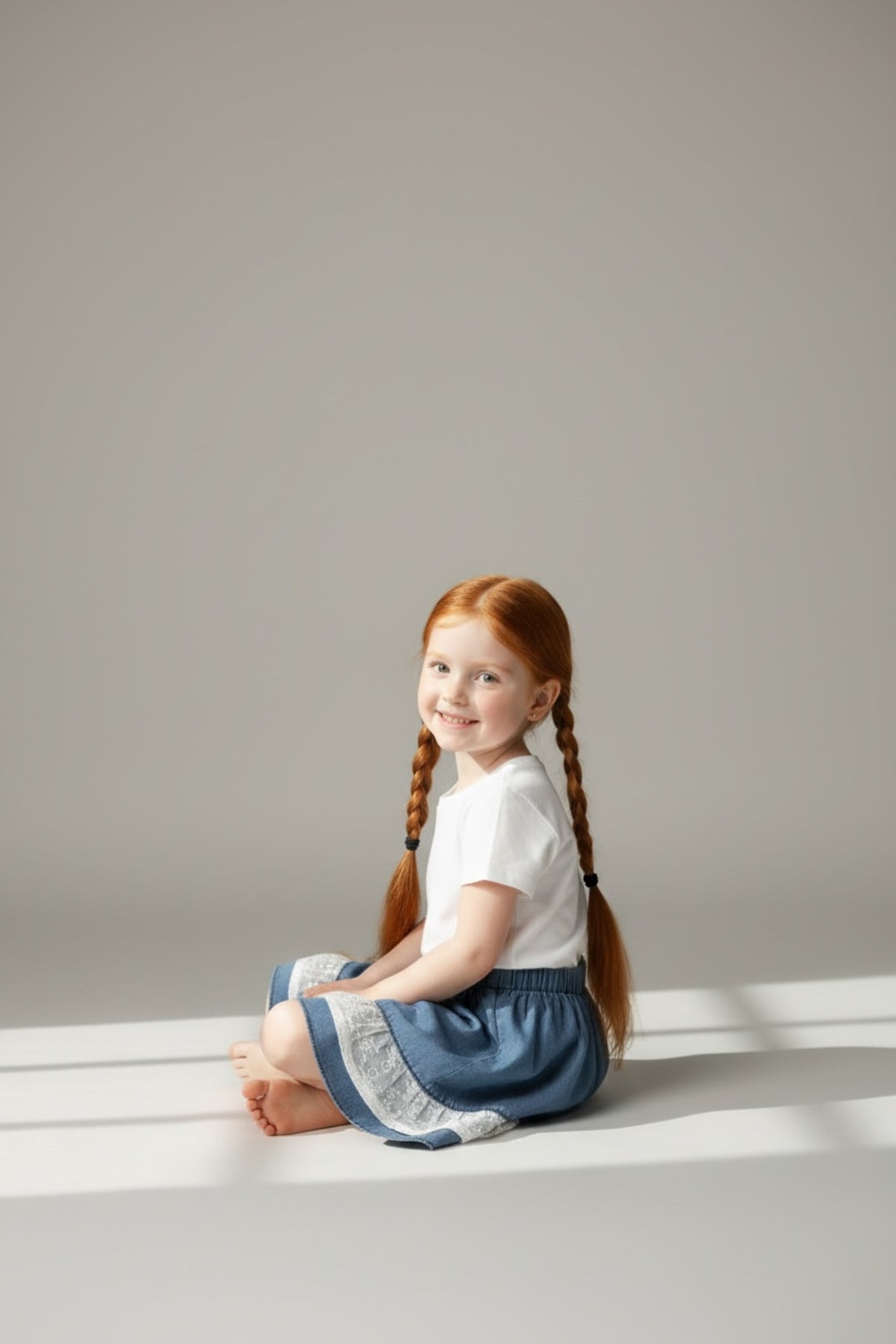 Chantelle Girls' Denim Skirt - Ice Blue - product image 2