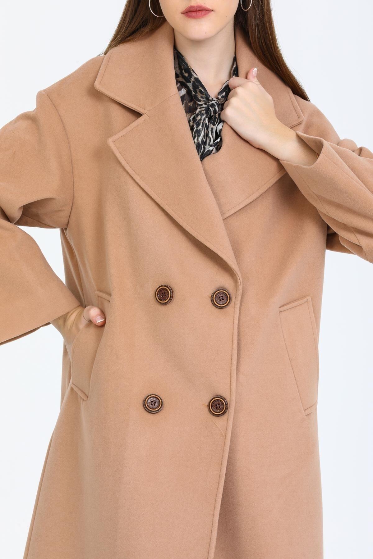 Aurelia Women's Oversized Coat - Camel - product image 6