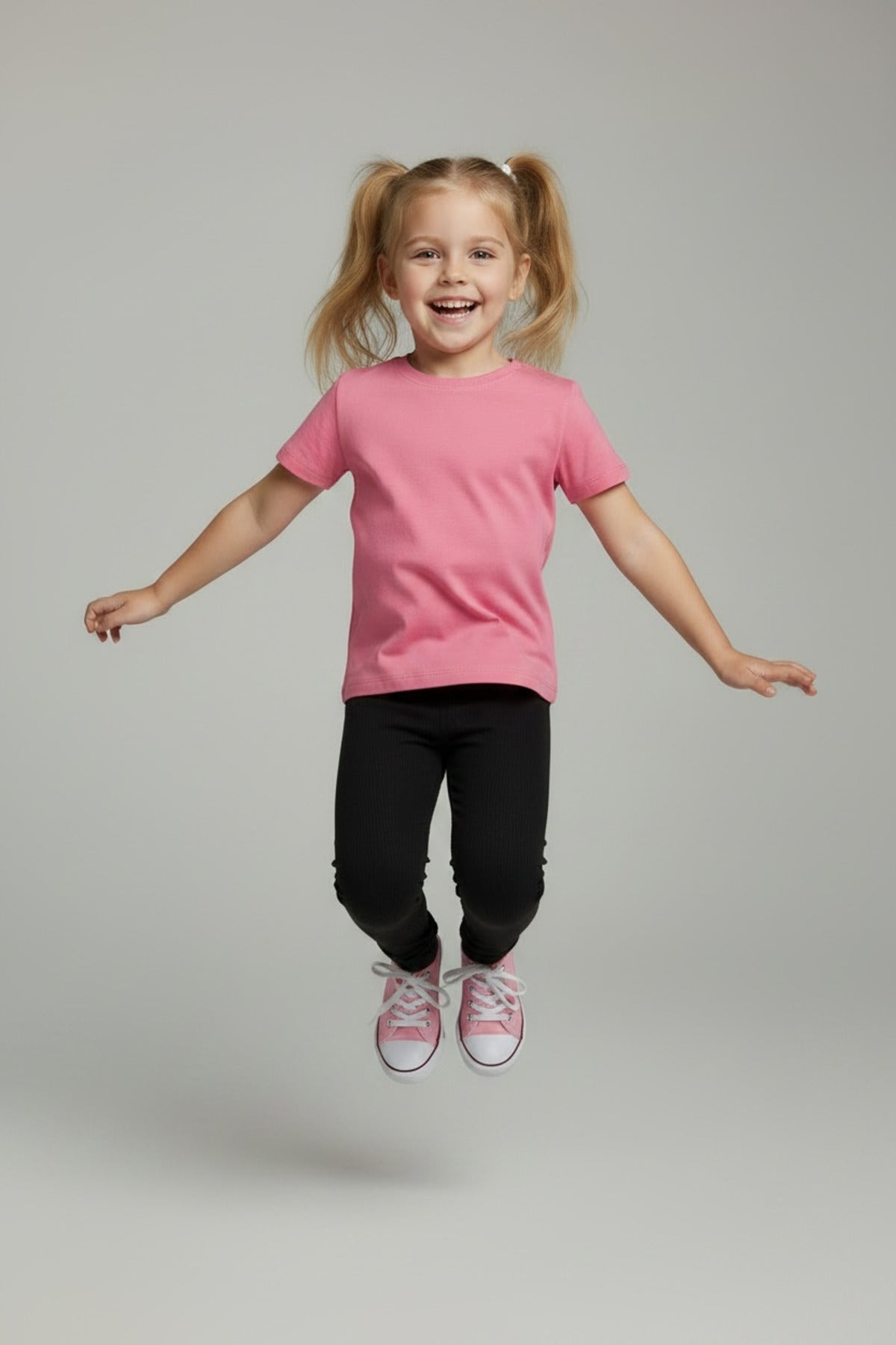 Alecia Girls' Velvet Leggings - Black - product image 4