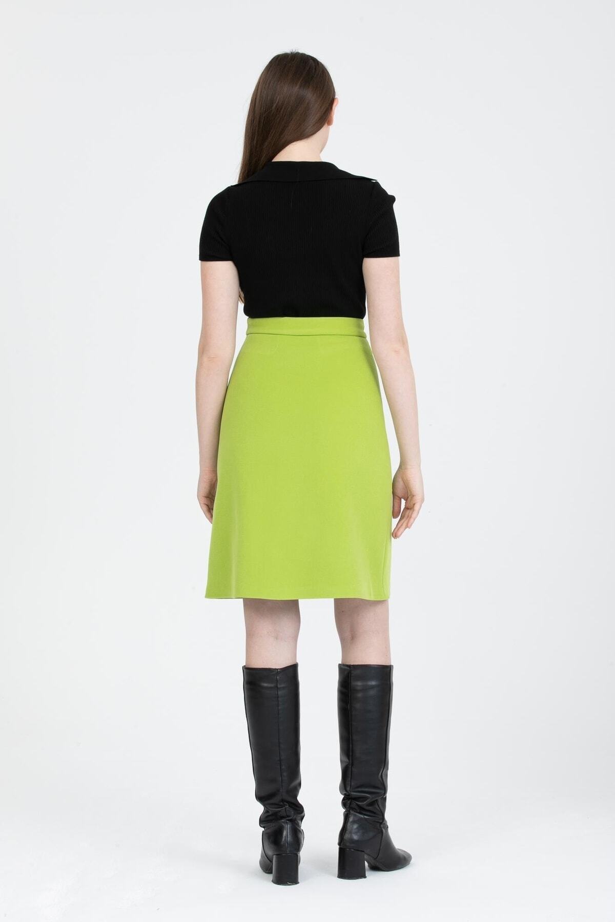 Annika Women's Lined Skirt - Pistachio Green - product image 5