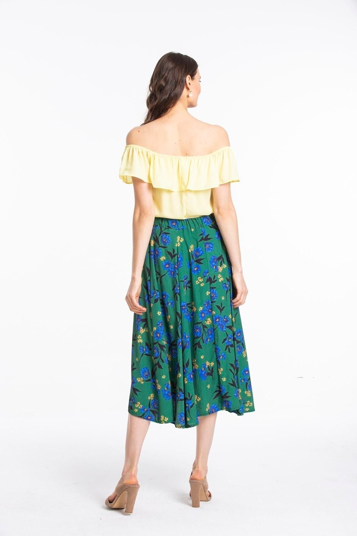 Enid Women's Skirt - Green - product image 2