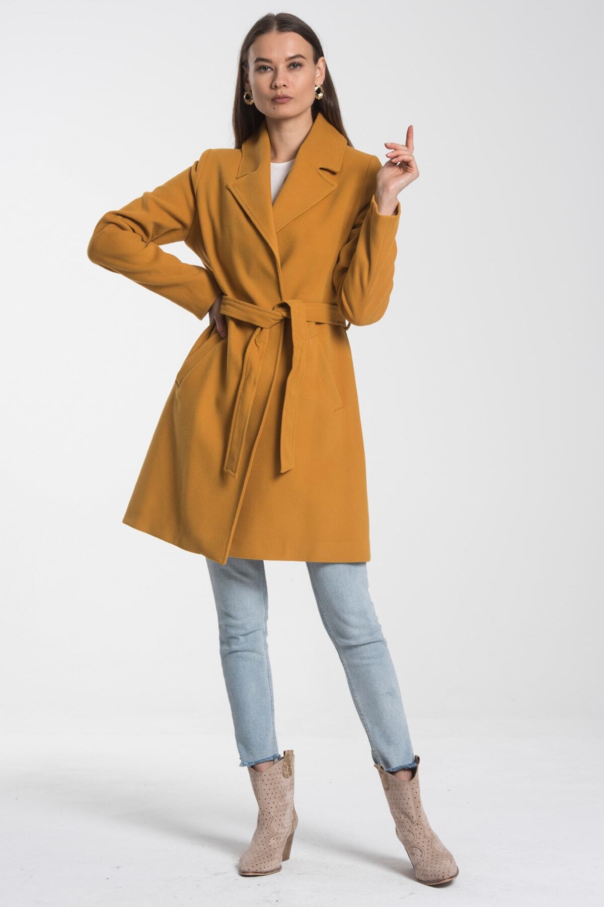 Fern Women's Lined Coat - Mustard - product image 4