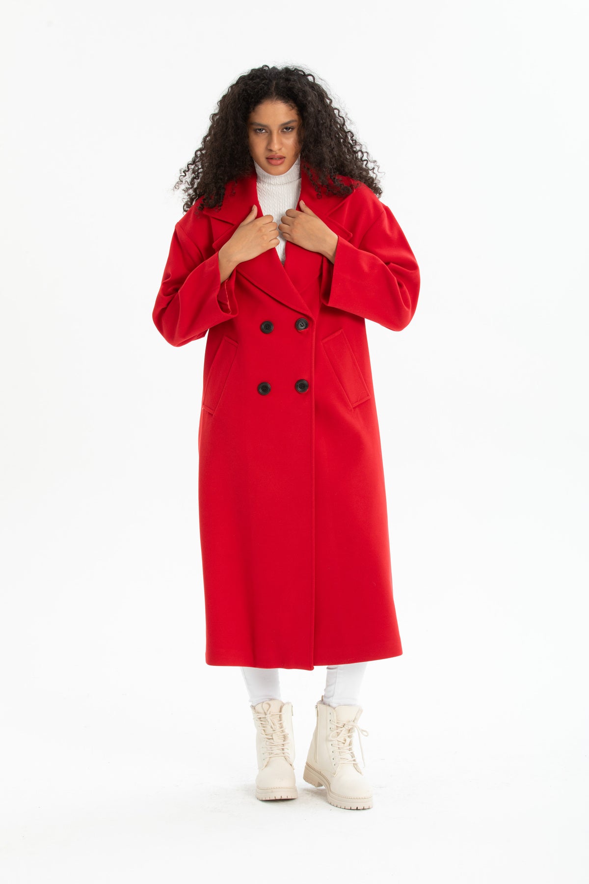 Aurelia Women's Oversized Coat - Red - product image 5