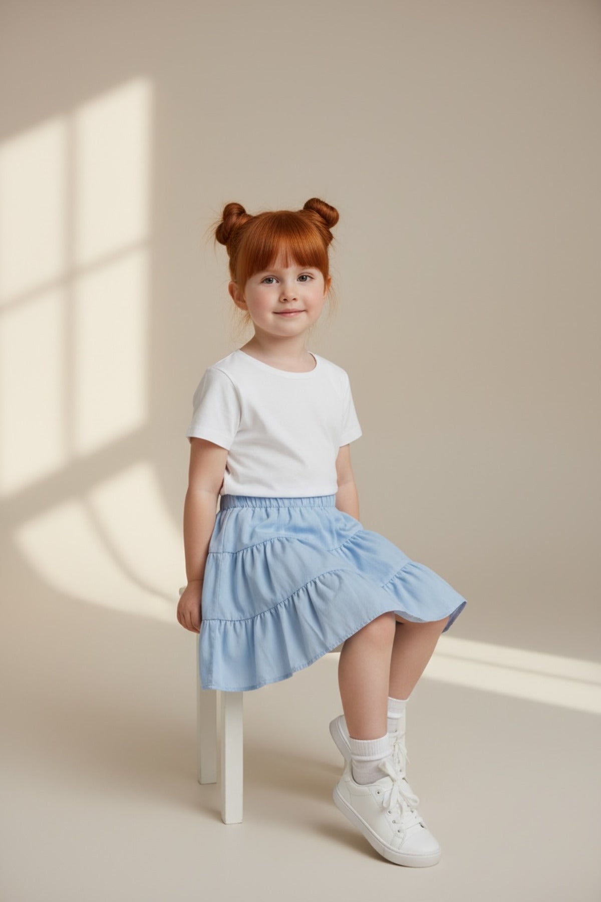 Brynn Girls' Skirt - Baby Blue - product image 2