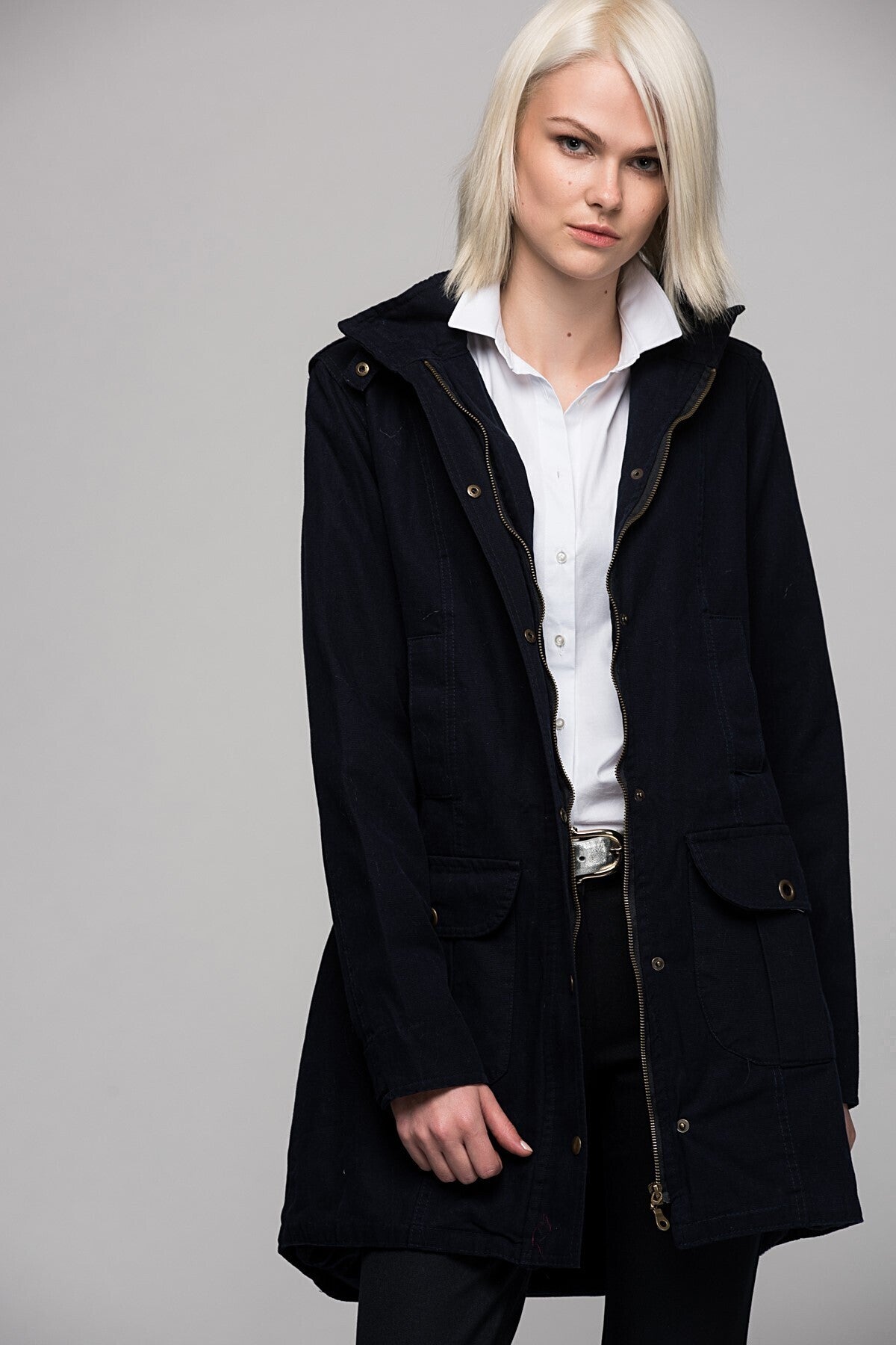 Anissa Women's Hooded Coat - Black - product image 1