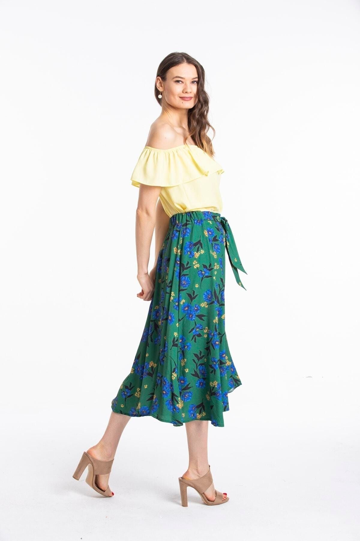 Enid Women's Skirt - Green - product image 1