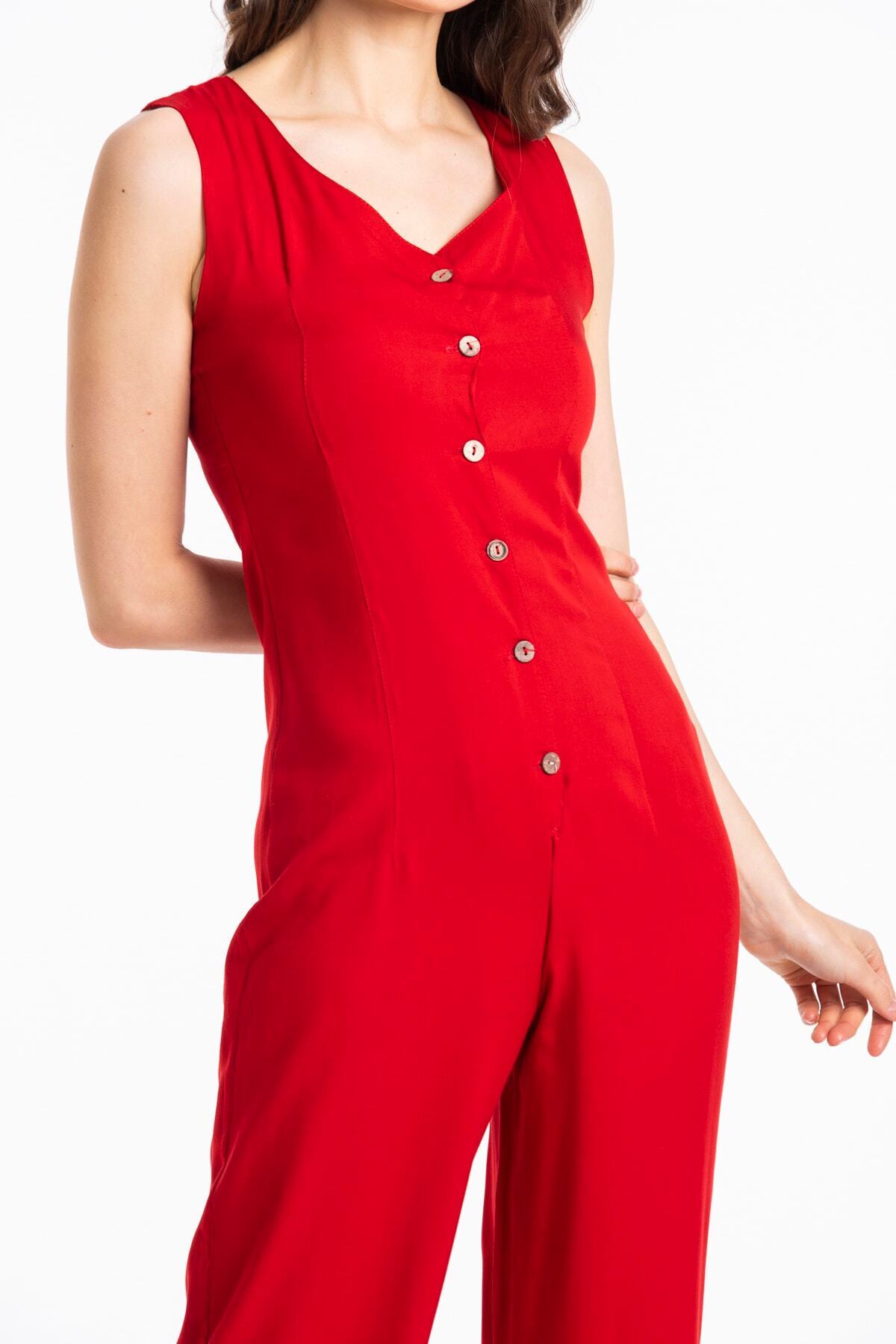 Estelle Women's Jumpsuit - Red - product image 6