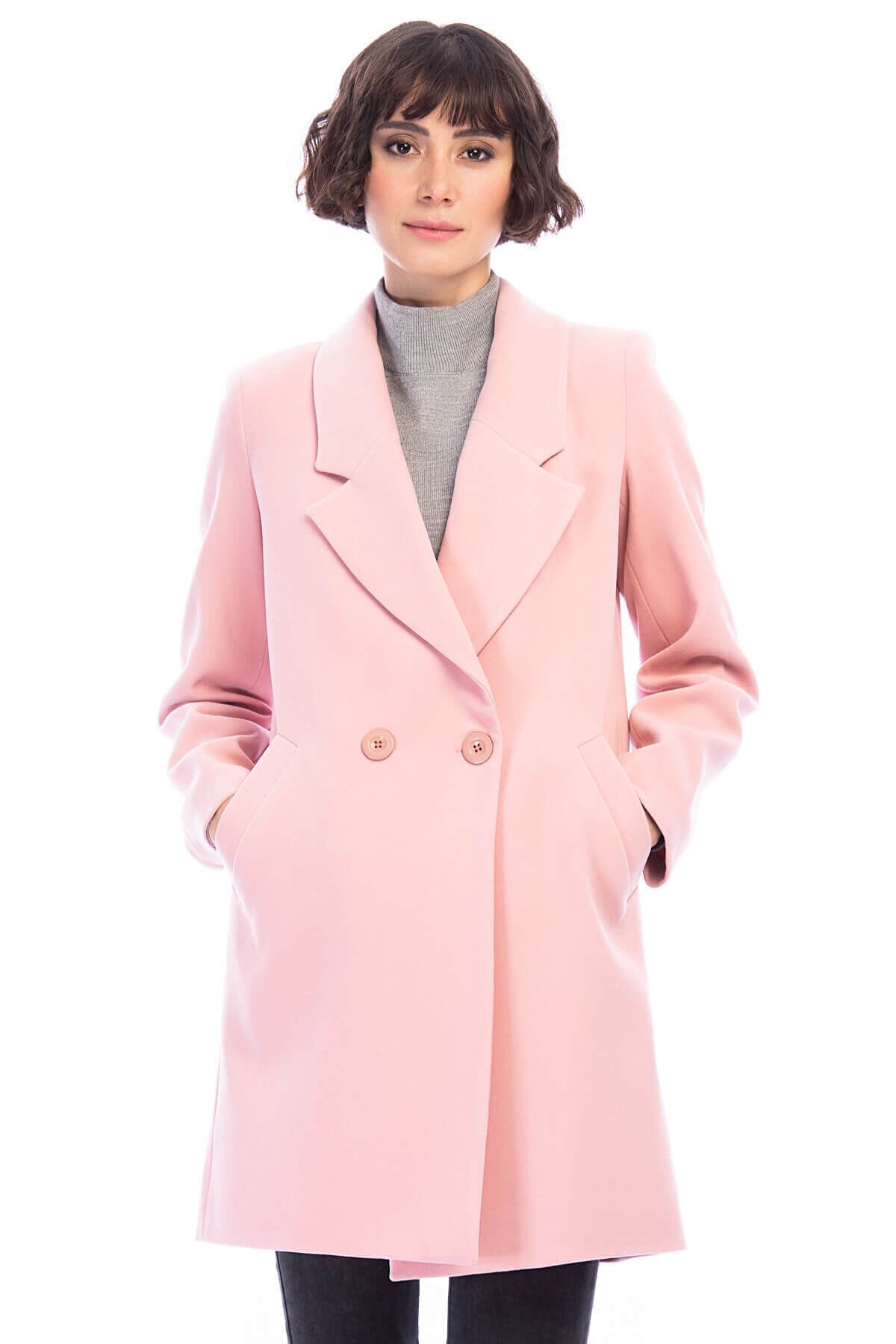 Harmony Women's Oversized Coat - Baby Pink - product image 1