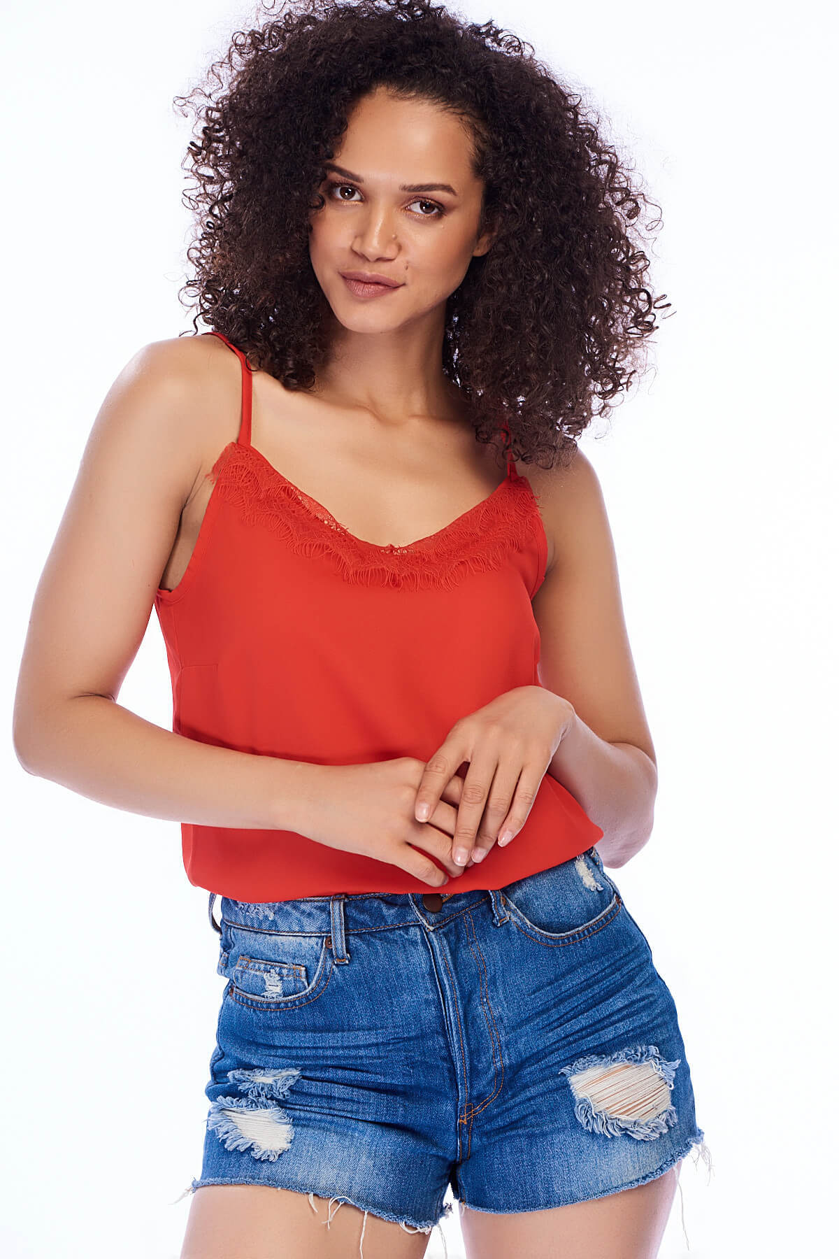 Hadley Women's Camisole - Coral Red - product image 1