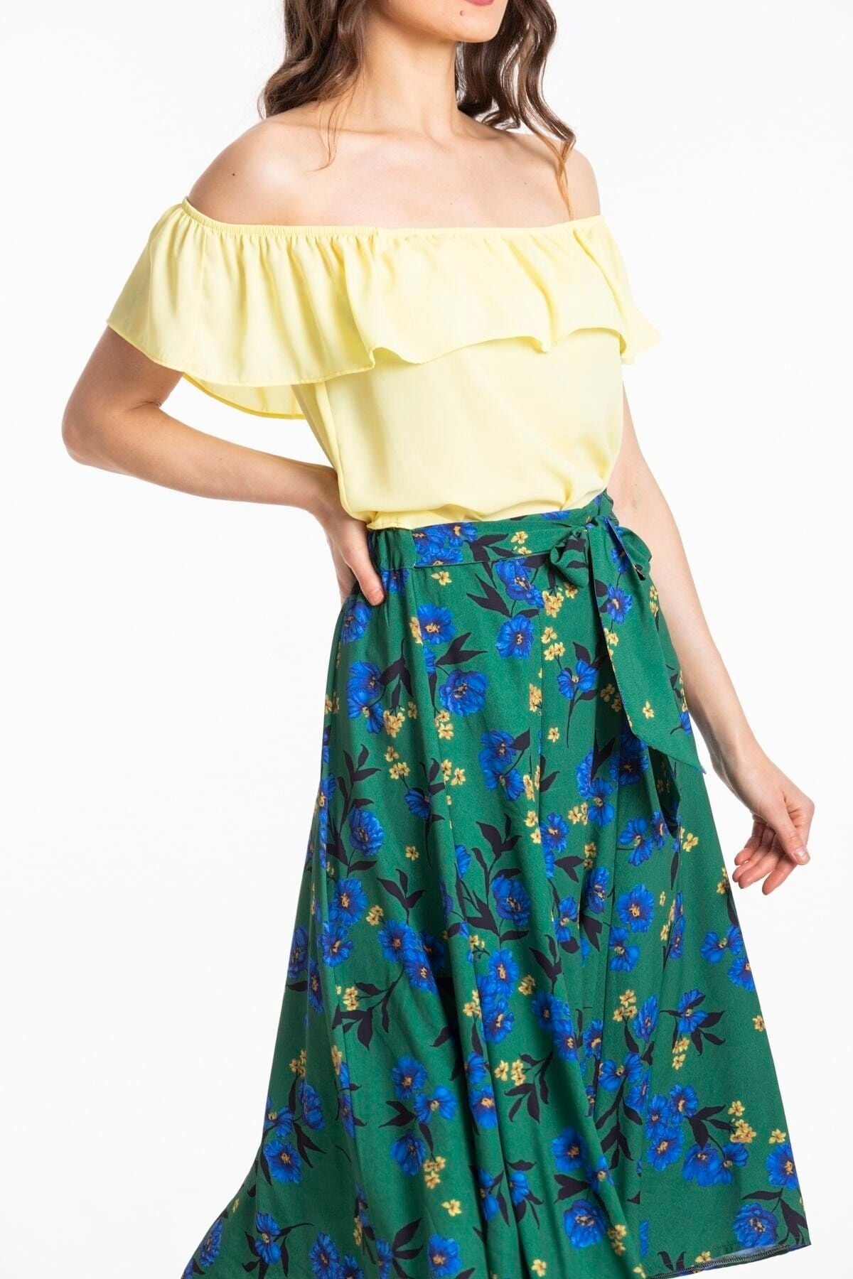 Enid Women's Skirt - Green - product image 4