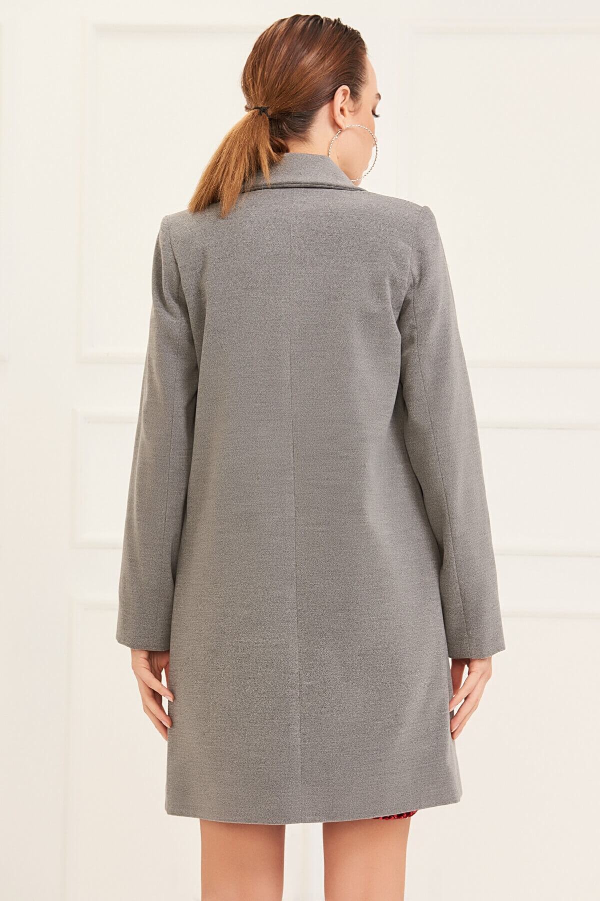 Harmony Women's Oversized Coat - Gray - product image 4