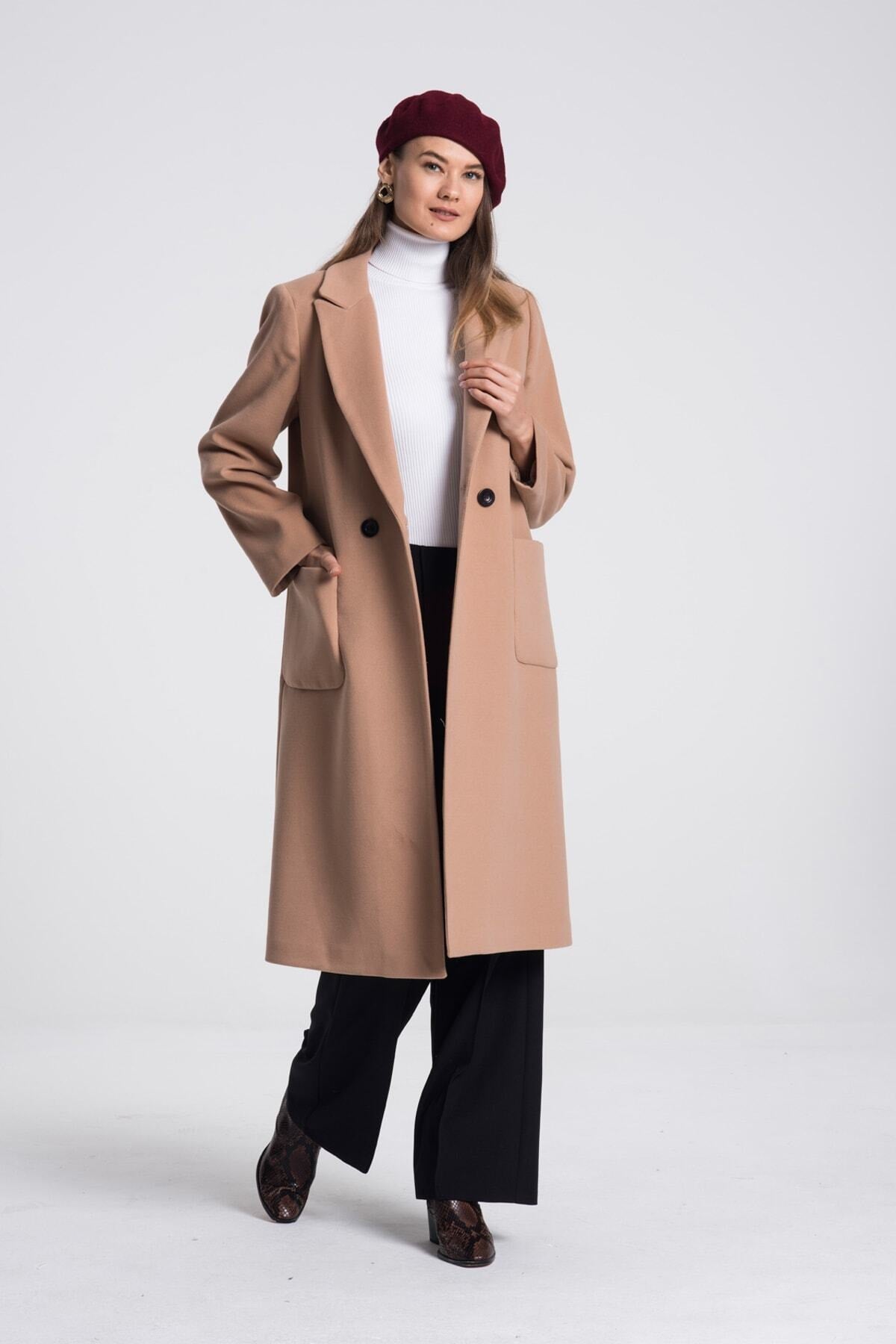 Annalise Women's Button Front Coat - Camel - product image 1