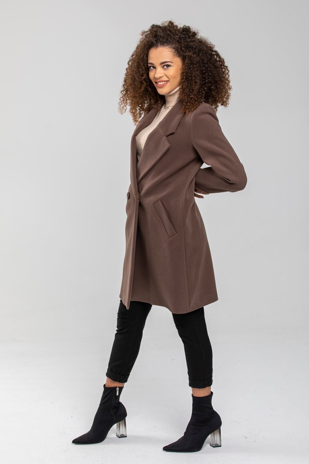 Edna Women's Coat - Taupe - product image 6