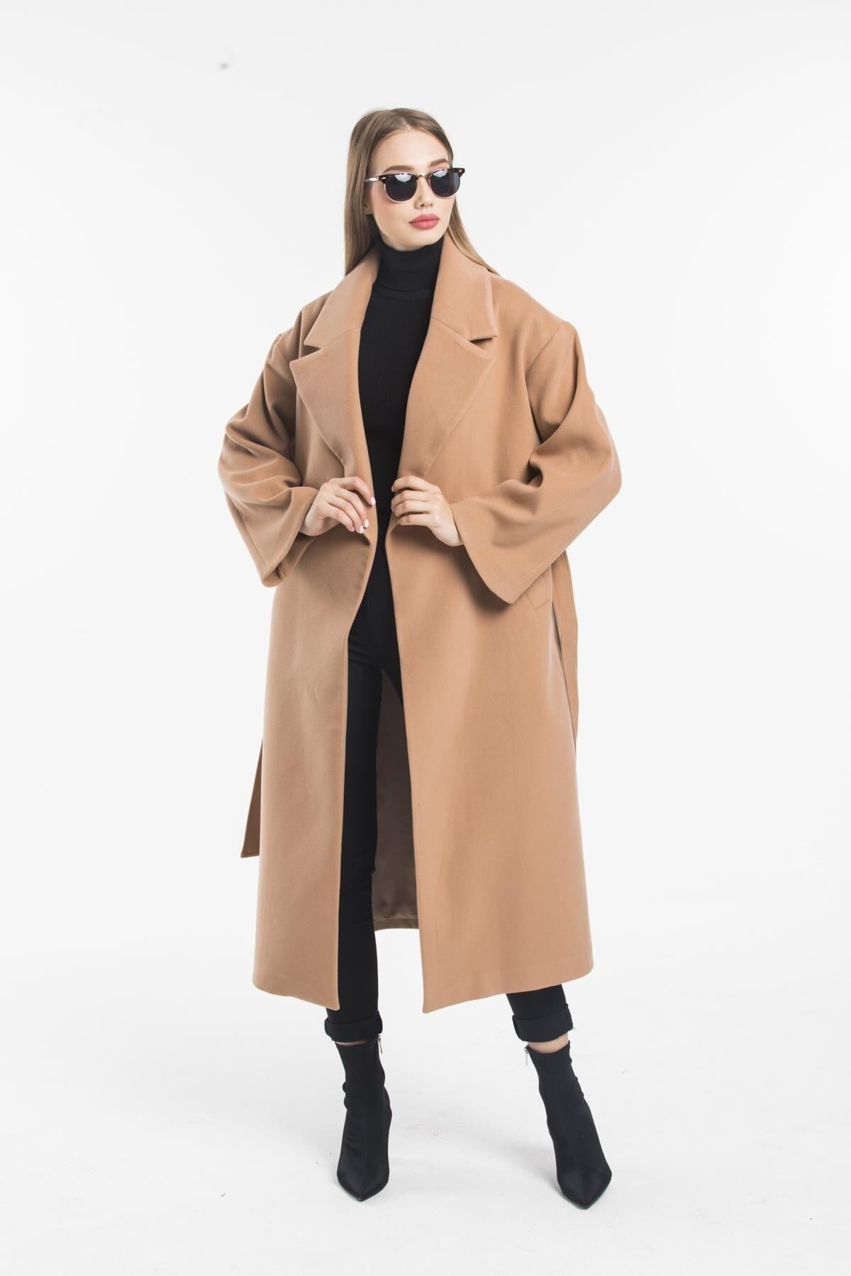 Aurora Women's Oversized Coat - Camel - product image 1