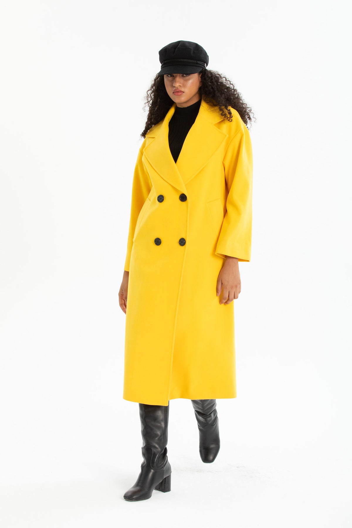 Aurelia Women's Oversized Coat - Yellow - product image 7