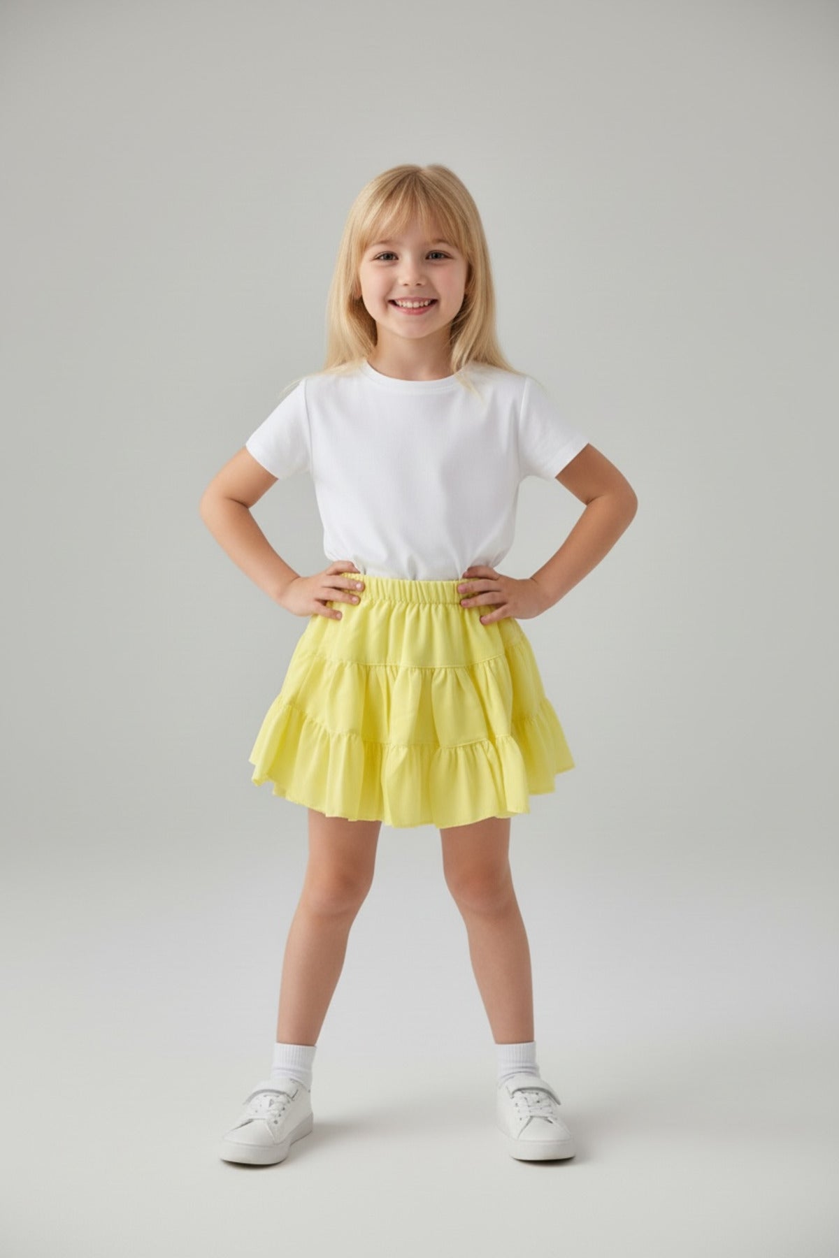 Brittany Girls' Skirt - Yellow - product image 1