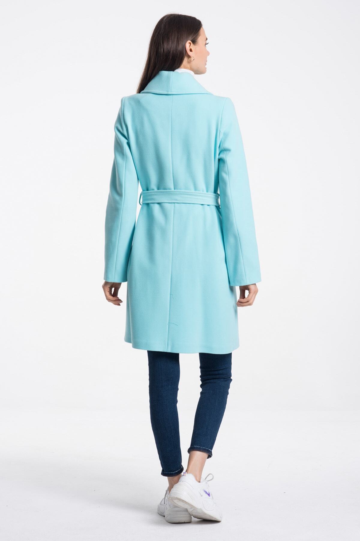 Fern Women's Lined Coat - Light Turquoise - product image 8