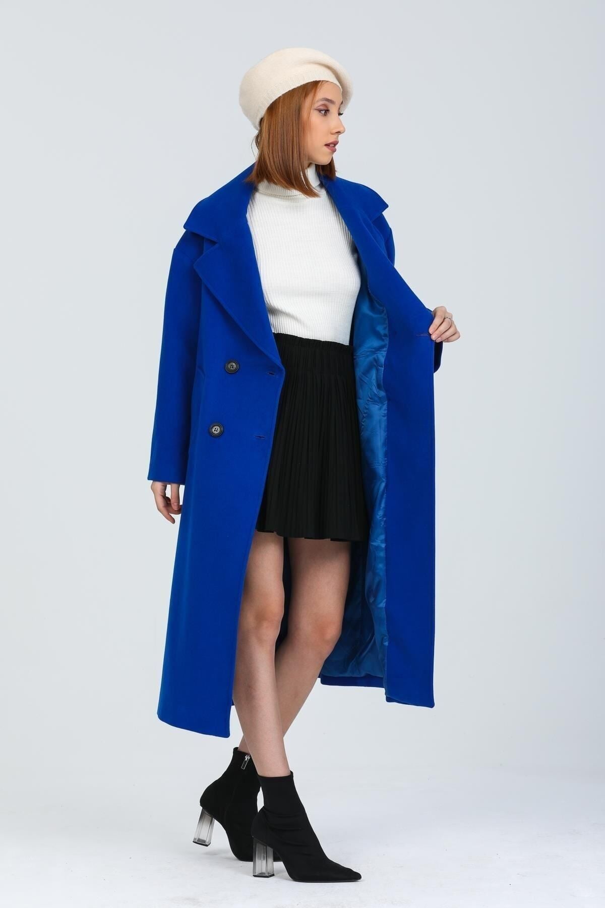 Aurelia Women's Oversized Coat - Royal Blue - product image 7