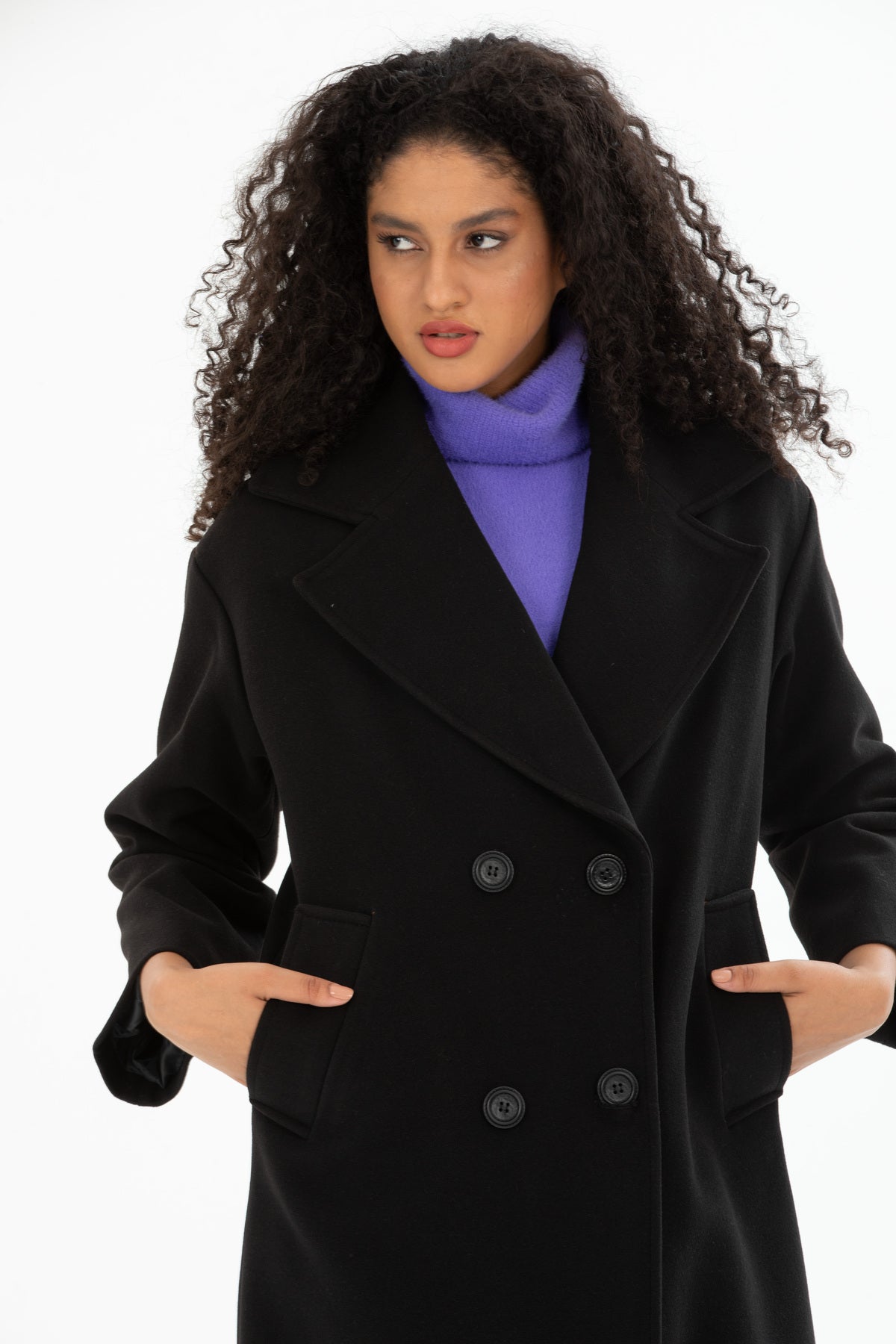 Aurelia Women's Oversized Coat - Black - product image 5