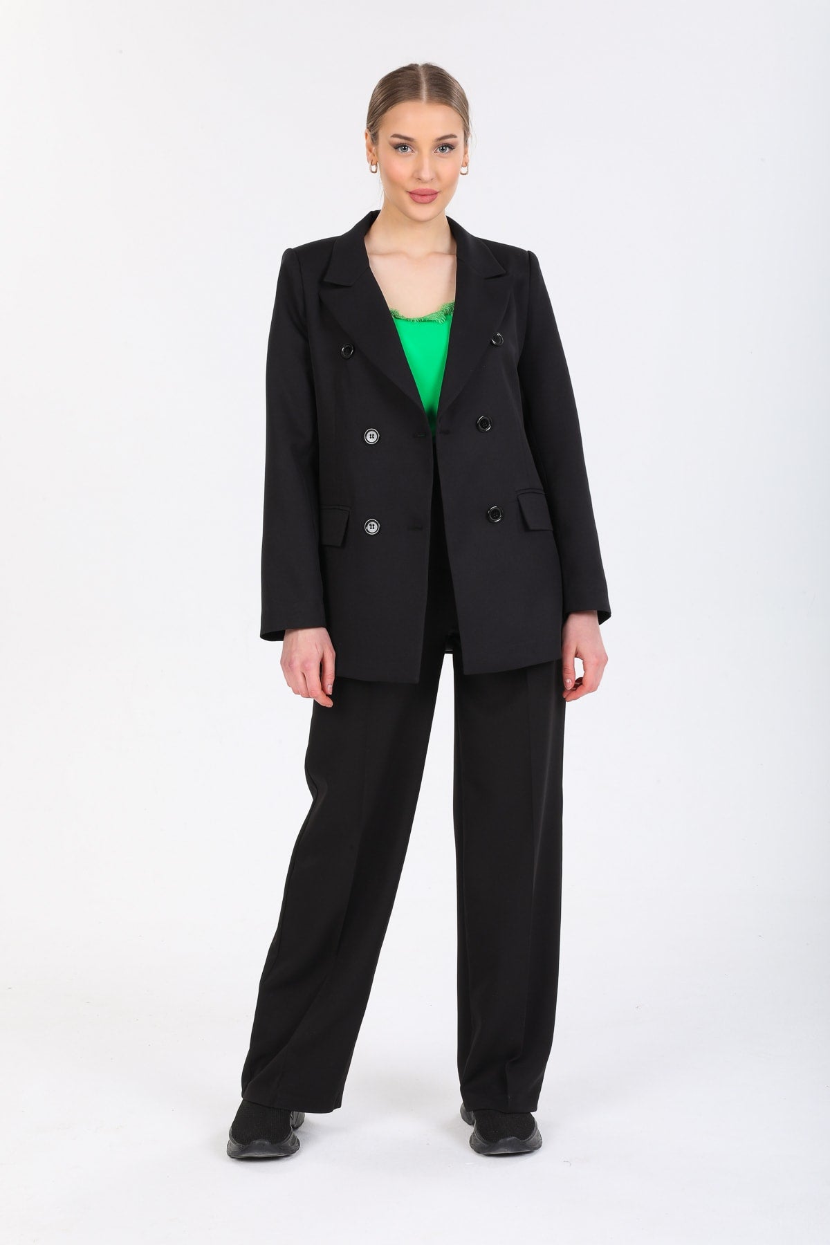 Cadence Women's Double-Breasted Jacket - Black - product image 1