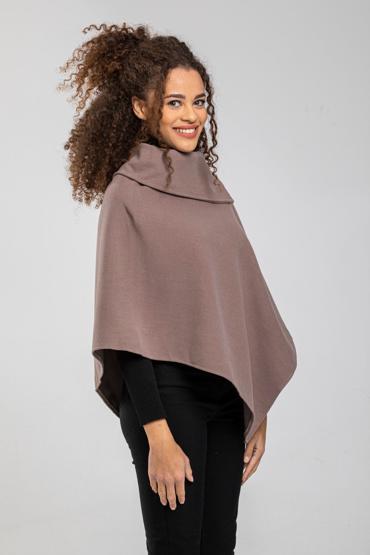 Dina Women's Poncho - Taupe New - product image 2