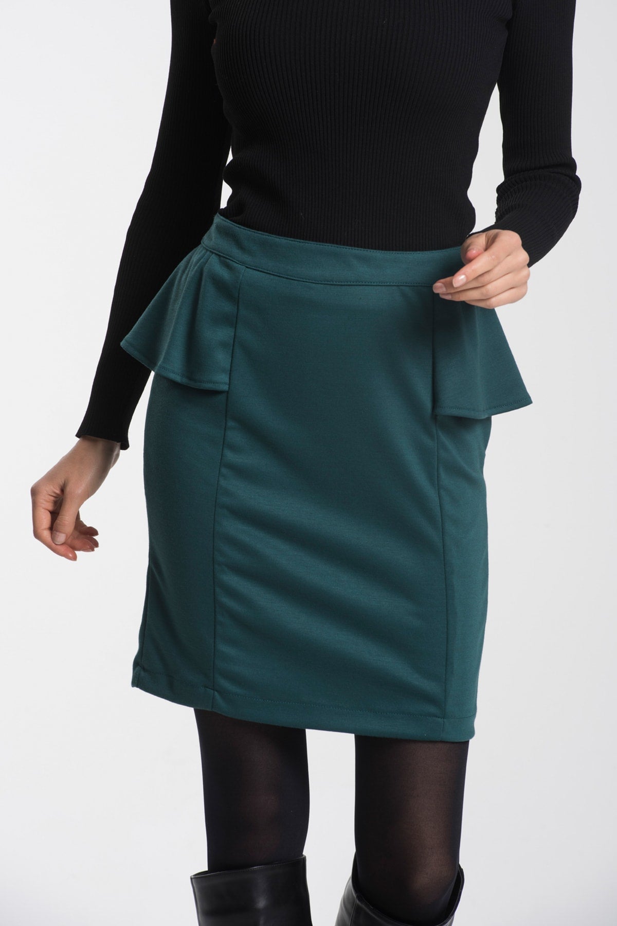 Francine Women's Skirt - Emerald Green - product image 2