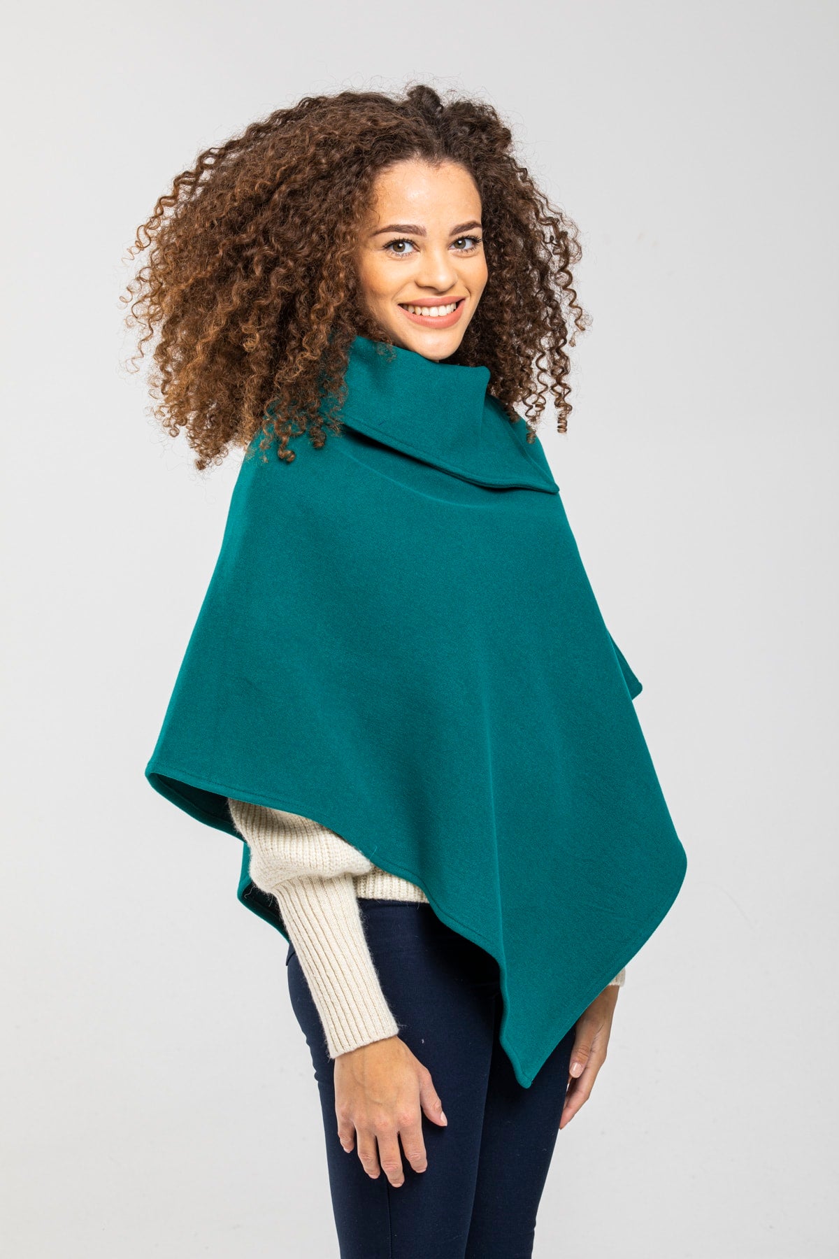 Dina Women's Poncho - Teal New - product image 2