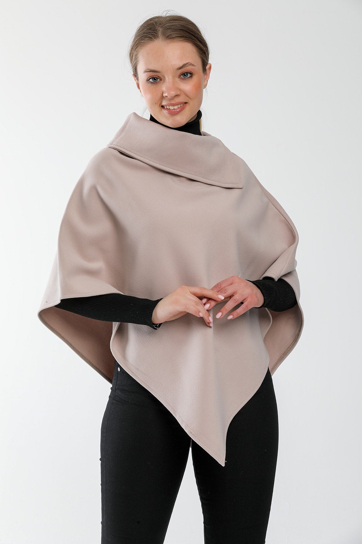 Dina Women's Poncho - Ivory - product image 2
