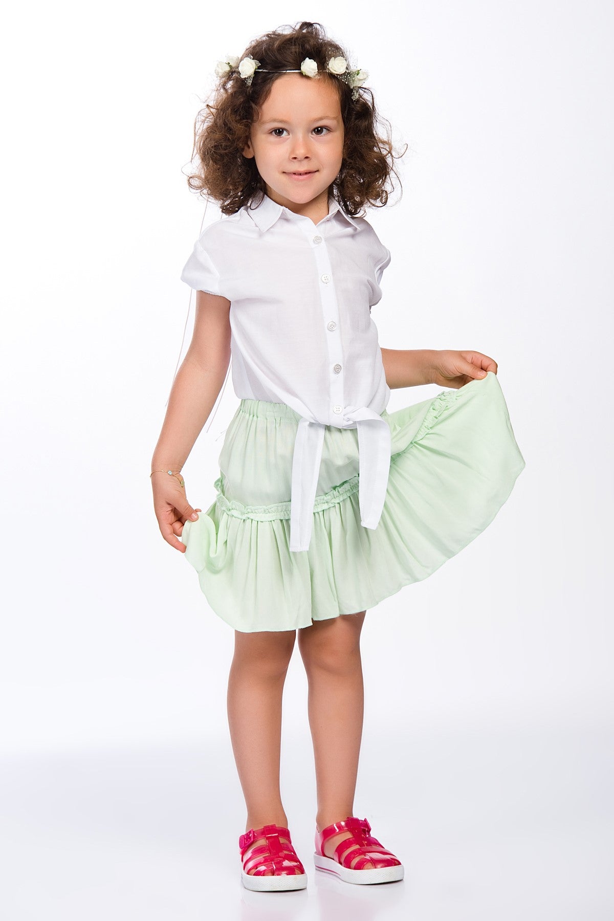 Ariella Girls' Skirt - Mint - product image 2