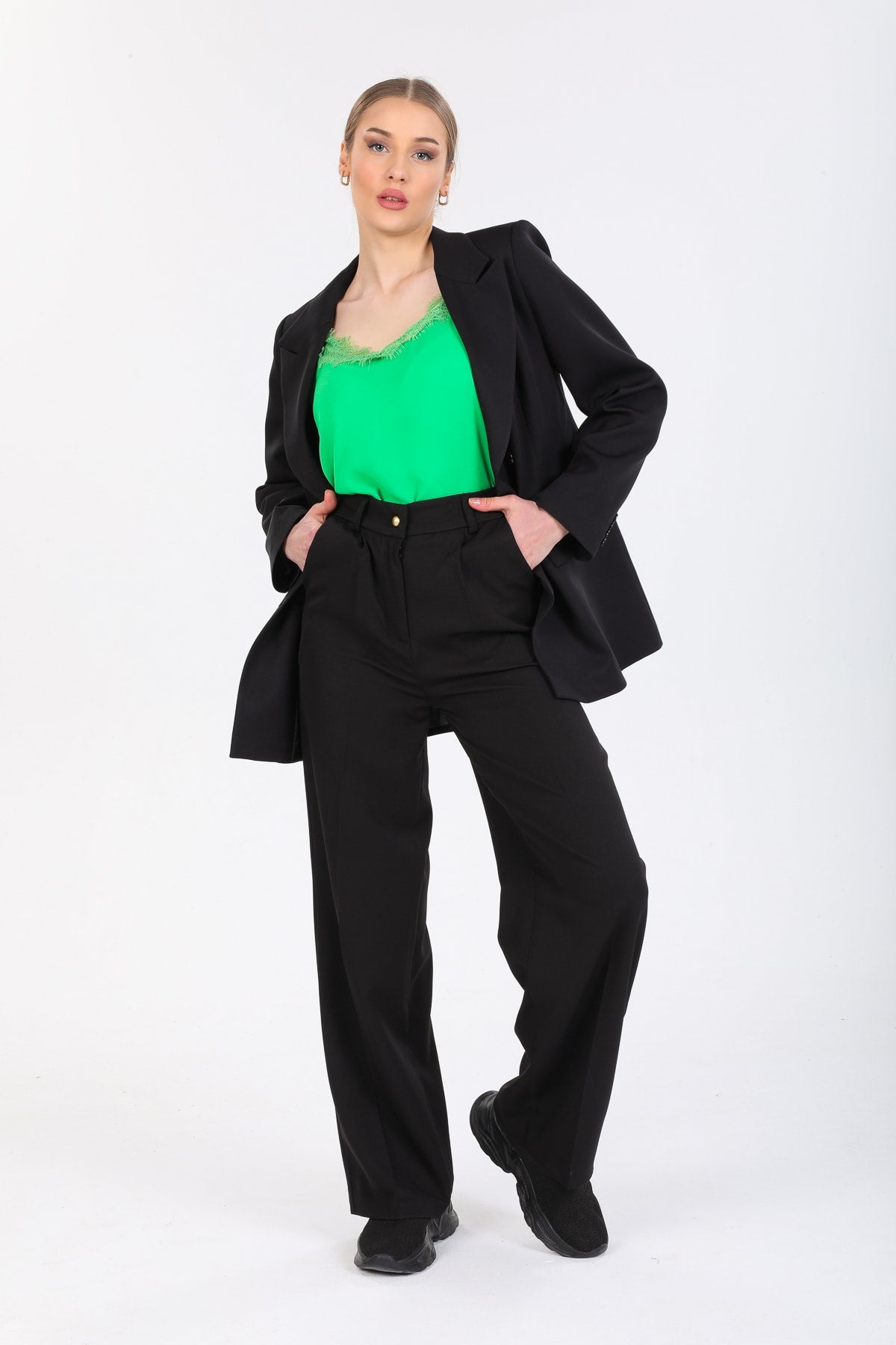 Cadence Women's Double-Breasted Jacket - Black - product image 4