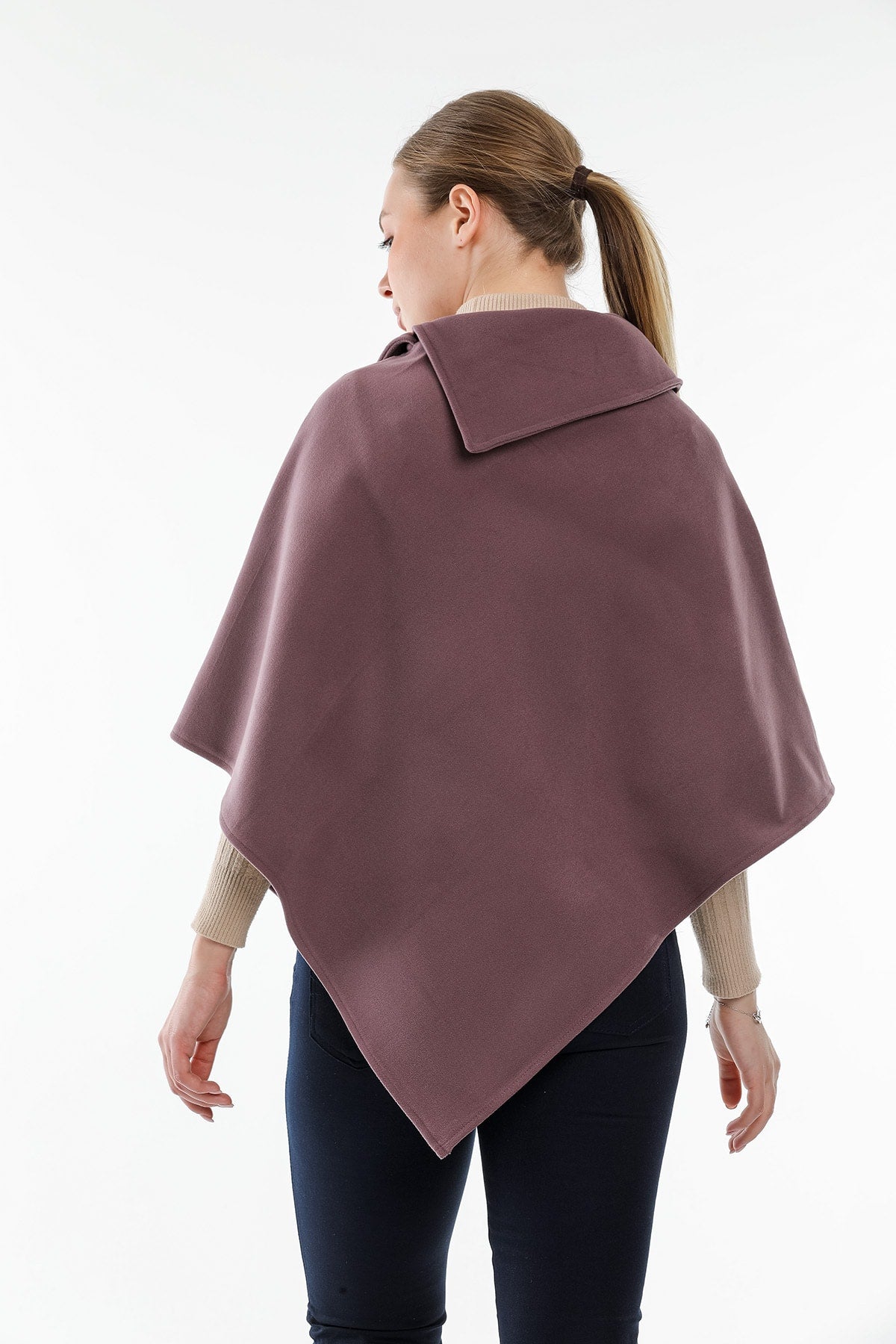 Dora Women's Poncho - Light Plum - product image 4