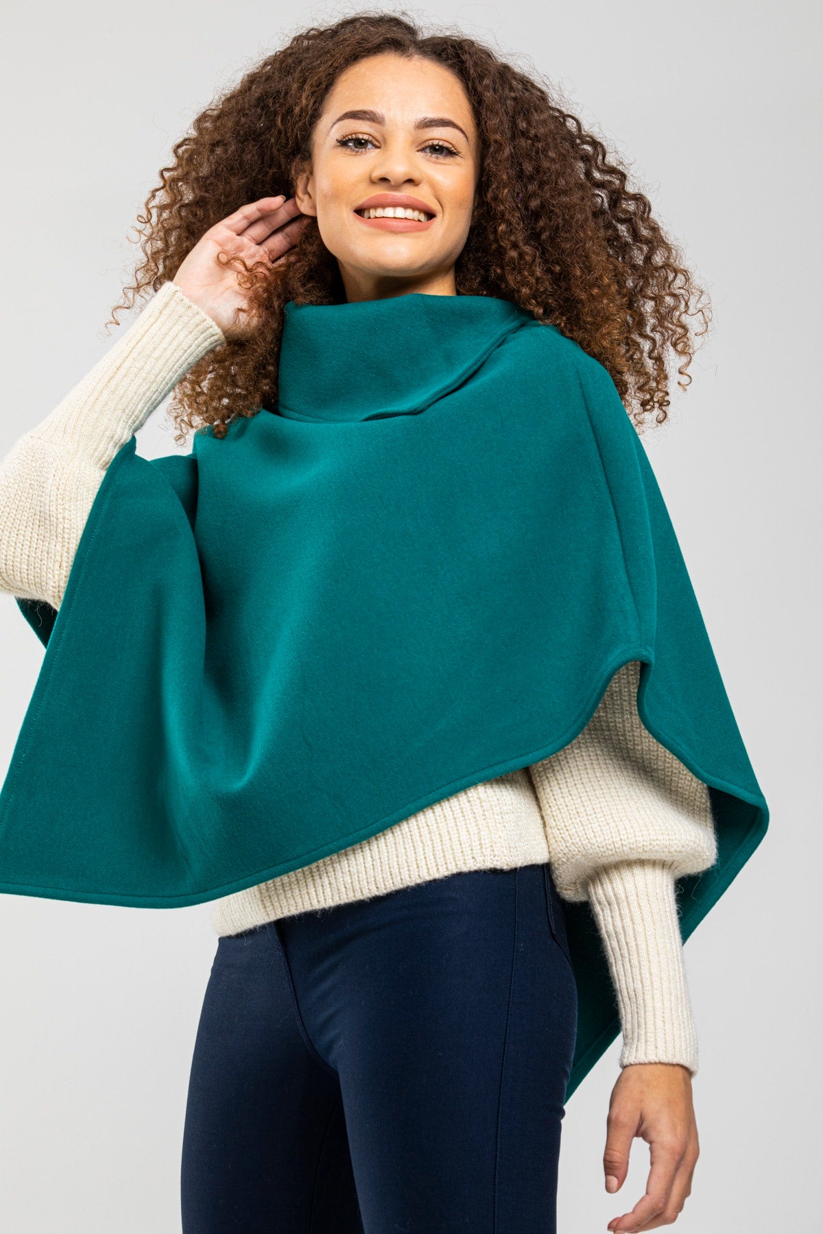 Dina Women's Poncho - Teal New - product image 4