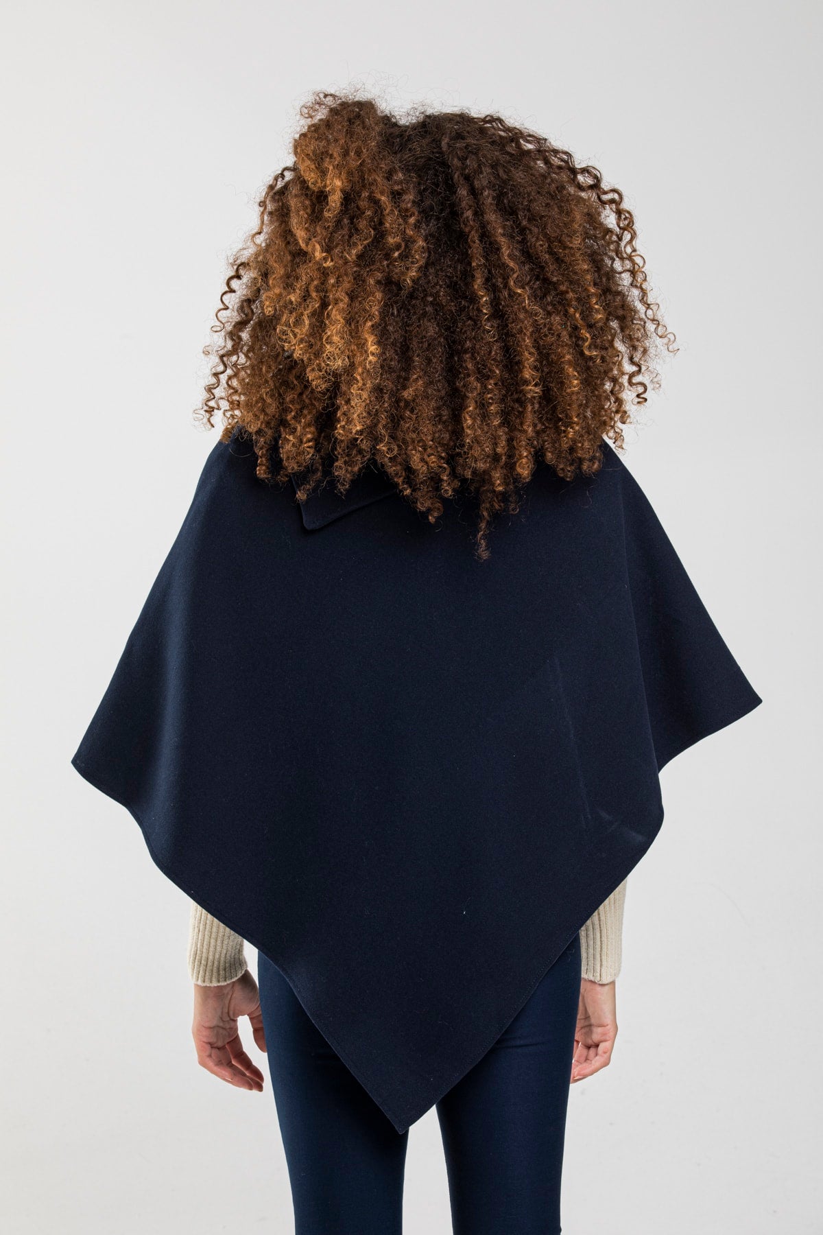 Dina Women's Poncho - Navy - product image 5