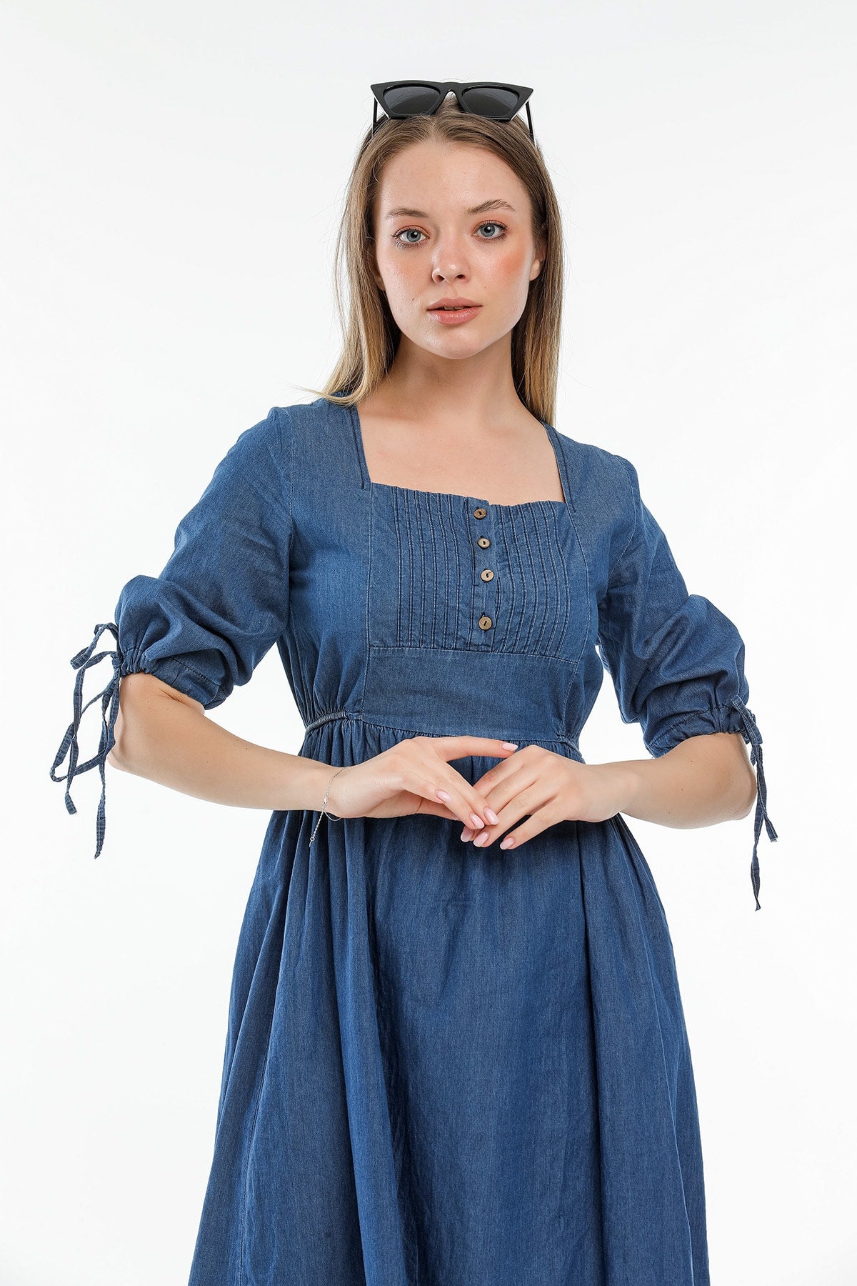 Darla Women's Denim Dress - Navy - product image 5