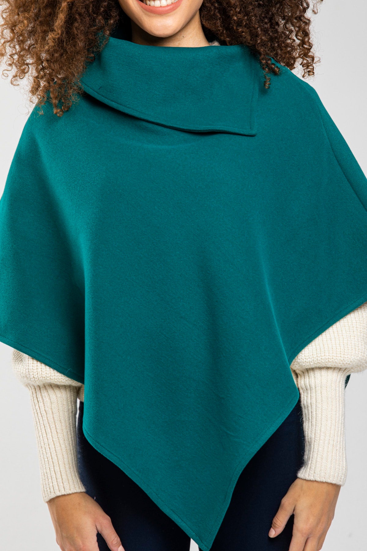 Dina Women's Poncho - Teal New - product image 5