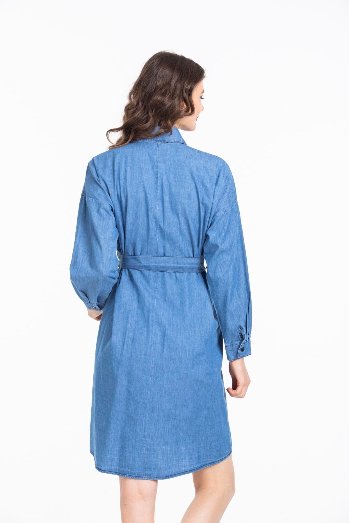 Ember Women's Denim Dress - Navy - product image 5