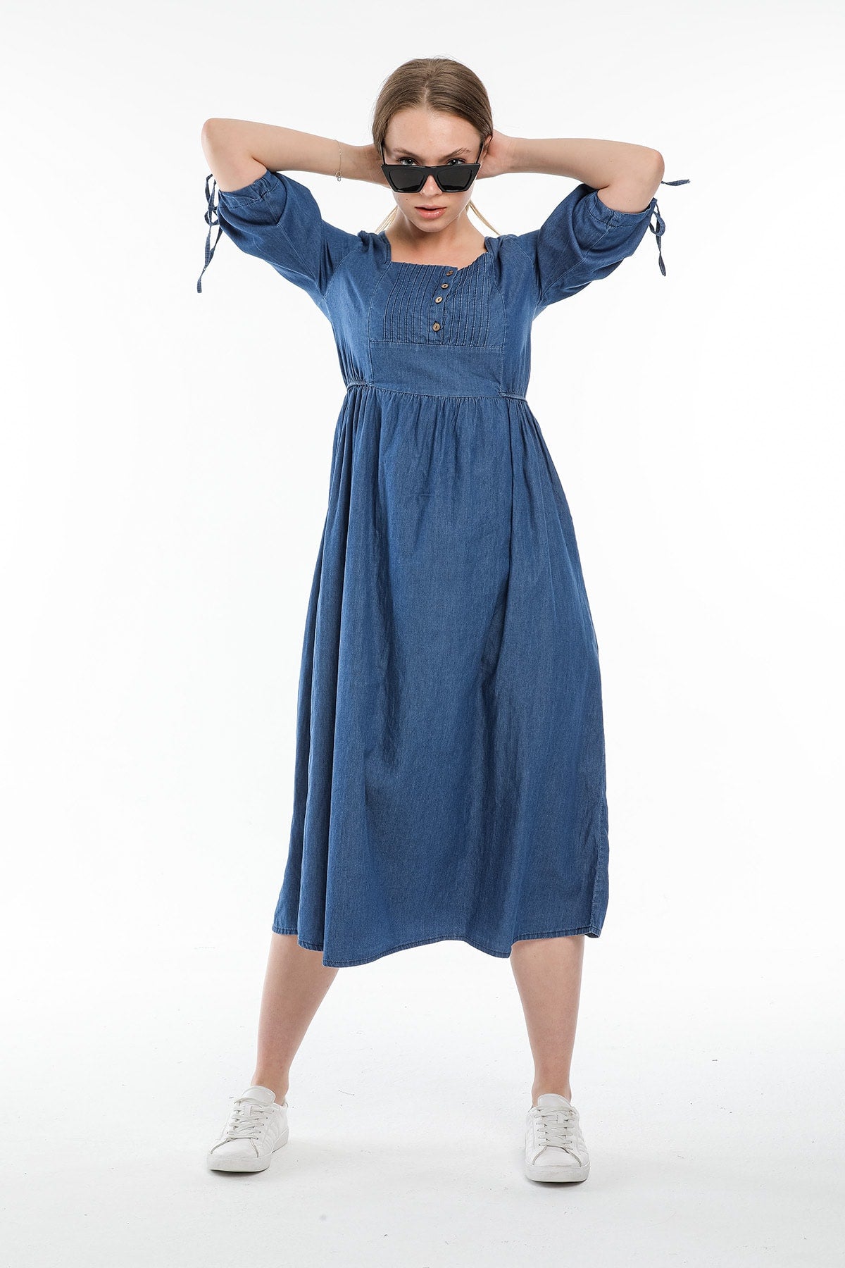 Darla Women's Denim Dress - Navy - product image 6